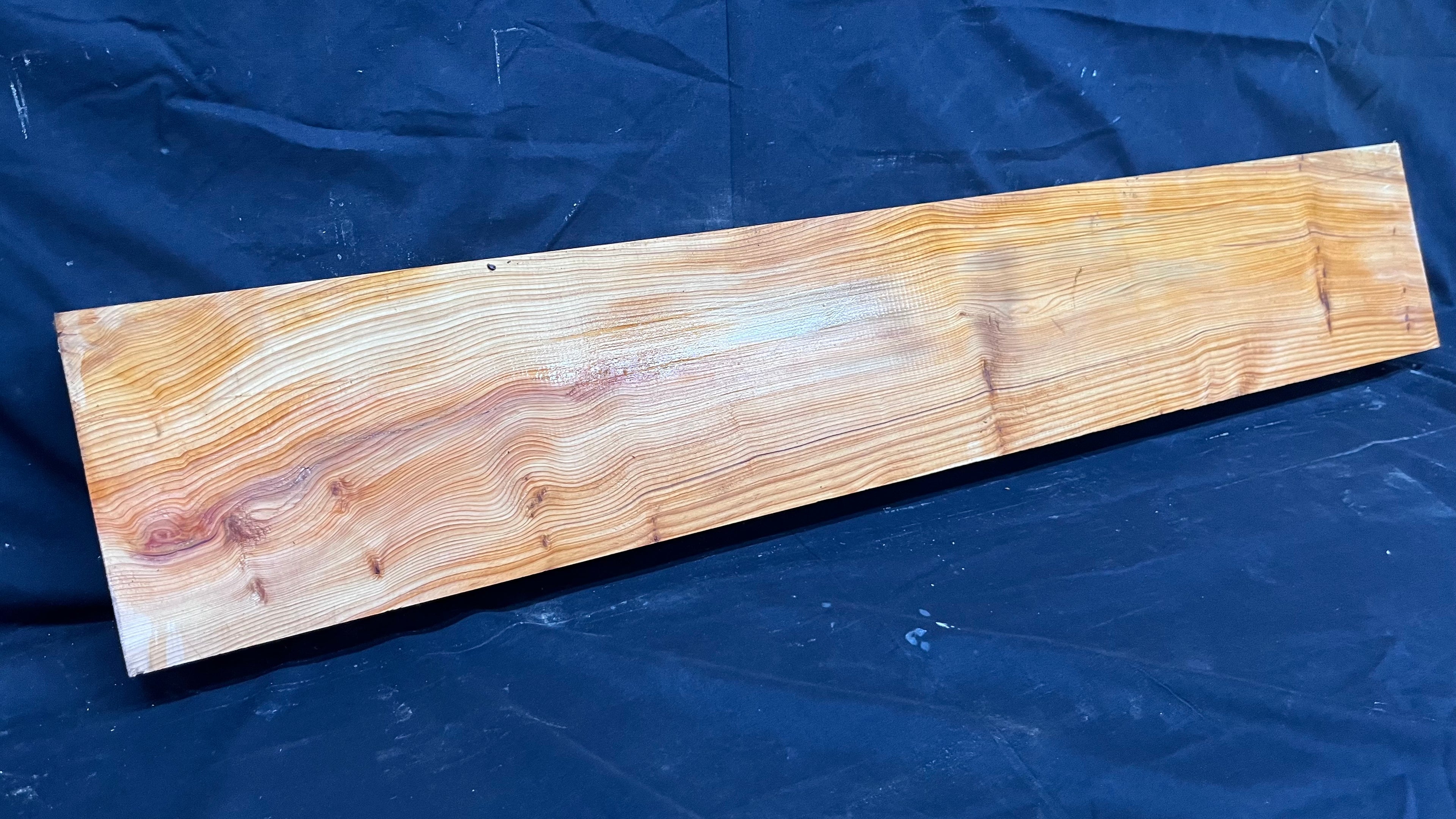 Hardwood yew, mantle piece, slab, board, shelf 1040 L x 181 W x 66 D mm    (382)
