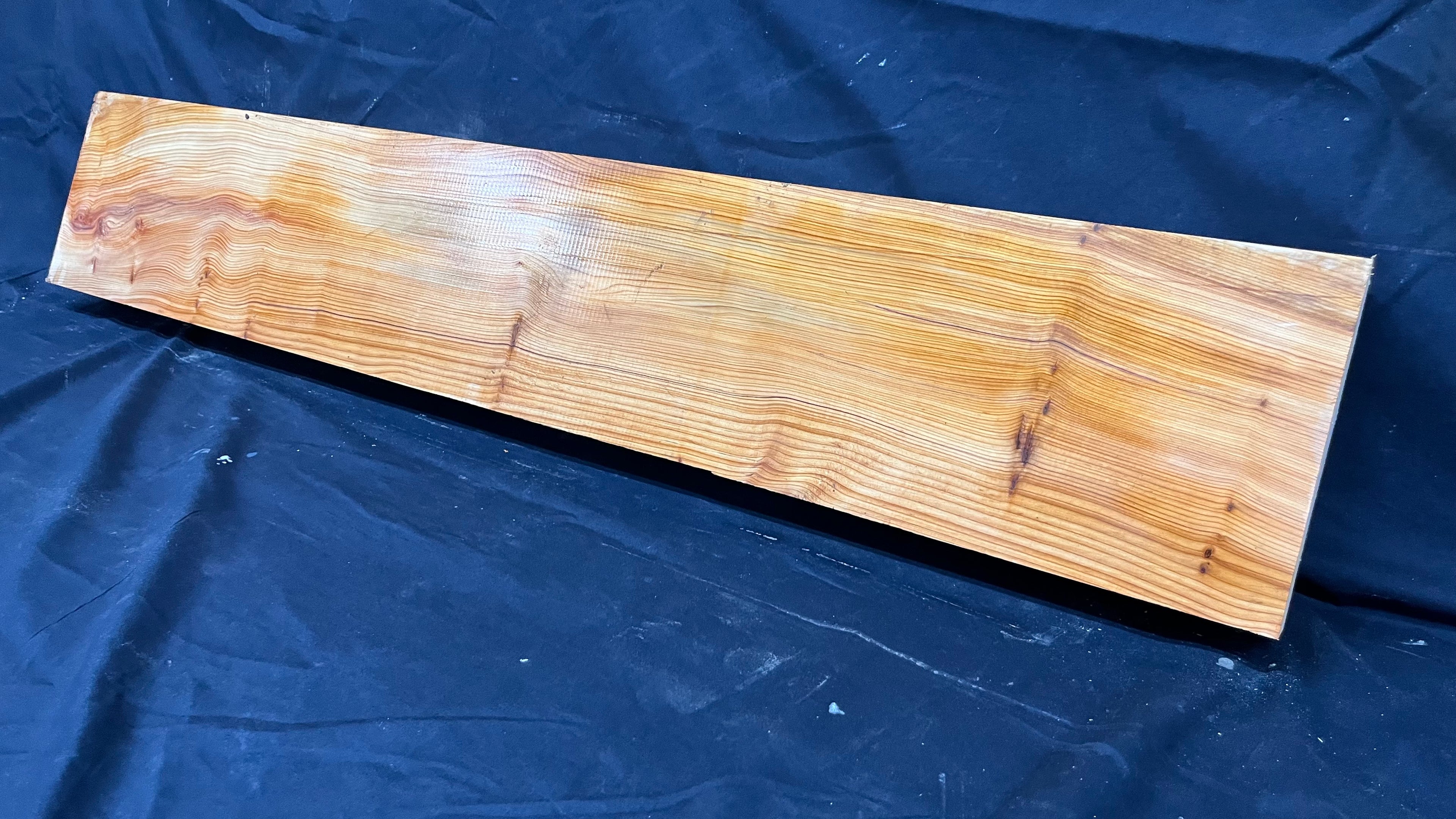Hardwood yew, mantle piece, slab, board, shelf 1040 L x 181 W x 66 D mm    (382)