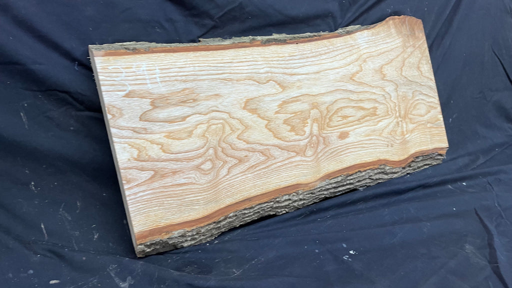 Ash hardwood, coffee table, platter, timber, plank 844 L x 403 W x 40 D mm     (391)