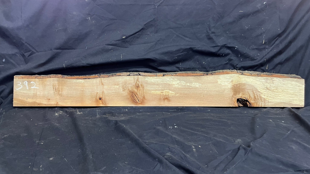 Ash hardwood,shelf, mantlepiece. timber, plank 1384 L x 162 W x 44 D mm     (392)
