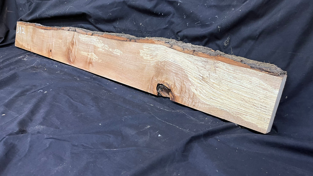 Ash hardwood,shelf, mantlepiece. timber, plank 1384 L x 162 W x 44 D mm     (392)