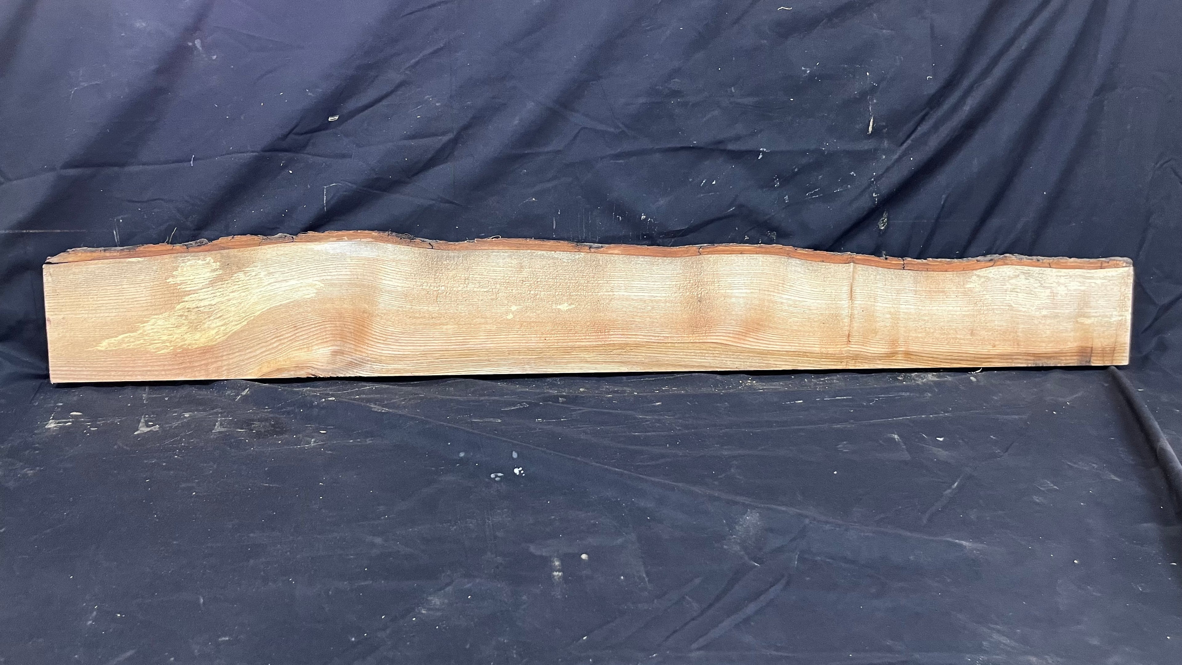 Ash hardwood,shelf, mantlepiece. timber, plank 1384 L x 162 W x 44 D mm     (392)