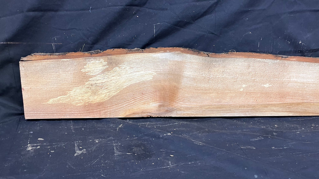 Ash hardwood,shelf, mantlepiece. timber, plank 1384 L x 162 W x 44 D mm     (392)