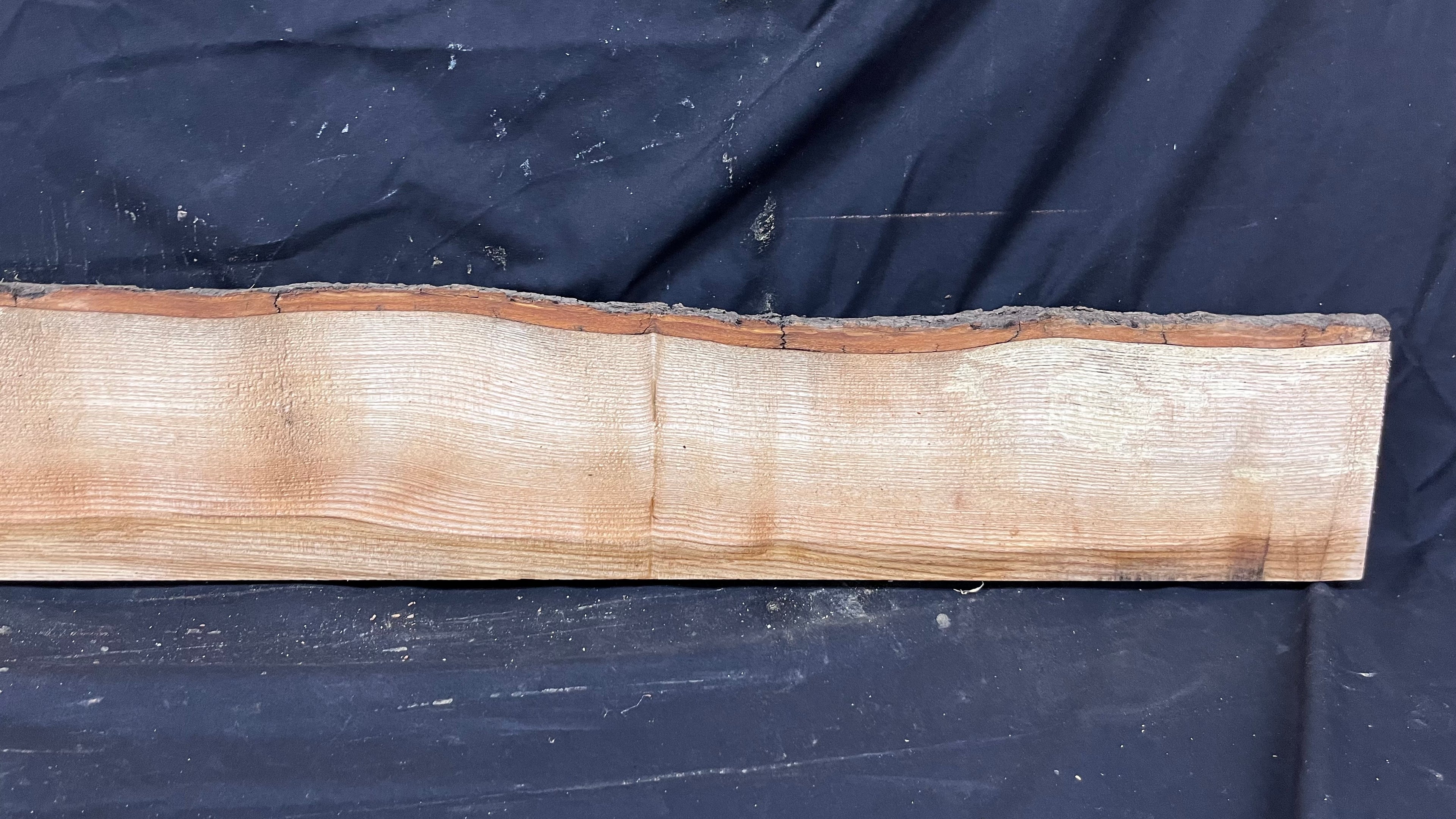 Ash hardwood,shelf, mantlepiece. timber, plank 1384 L x 162 W x 44 D mm     (392)