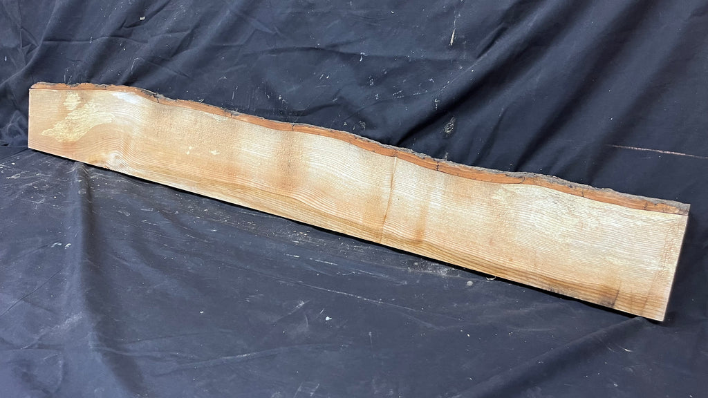 Ash hardwood,shelf, mantlepiece. timber, plank 1384 L x 162 W x 44 D mm     (392)