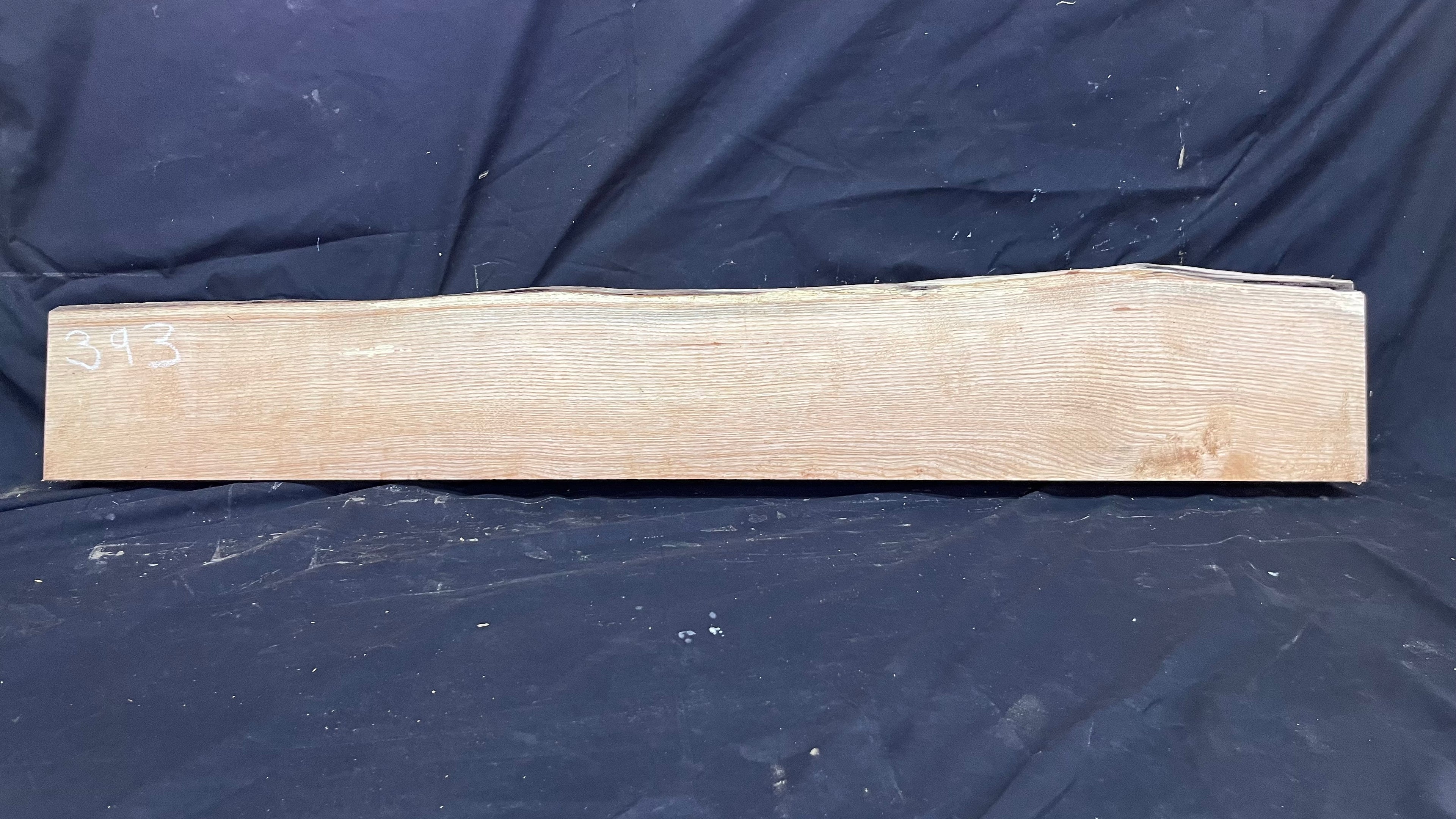 Ash hardwood,shelf, mantlepiece. timber, plank 1195 L x 205 W x 64 D mm     (393)