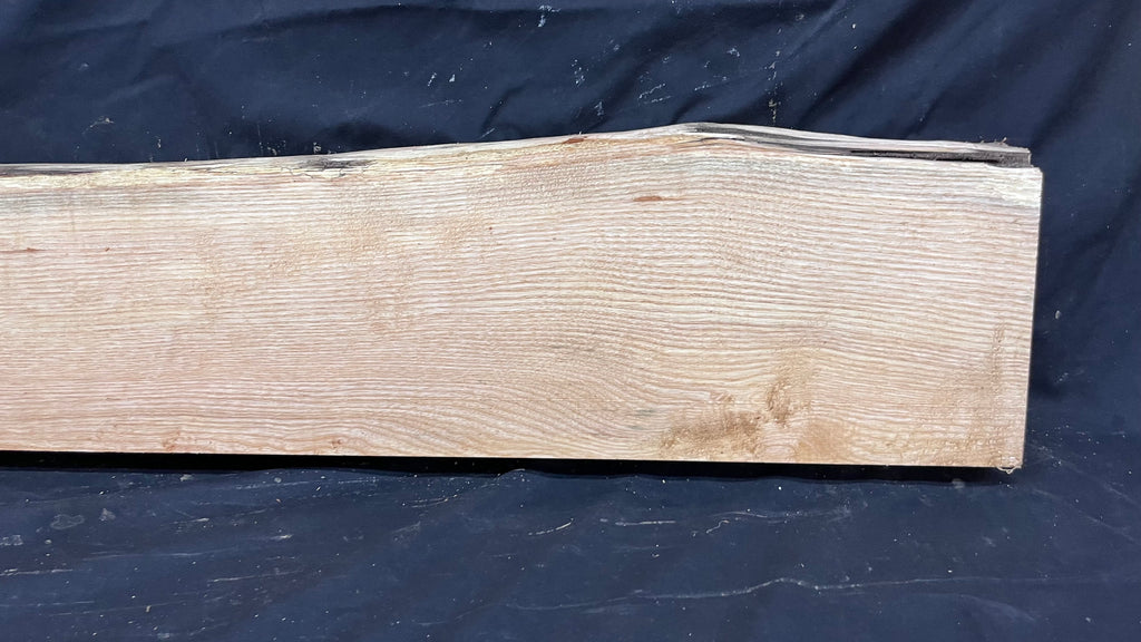 Ash hardwood,shelf, mantlepiece. timber, plank 1195 L x 205 W x 64 D mm     (393)