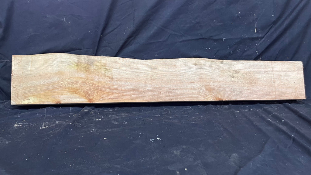 Ash hardwood,shelf, mantlepiece. timber, plank 1195 L x 205 W x 64 D mm     (393)
