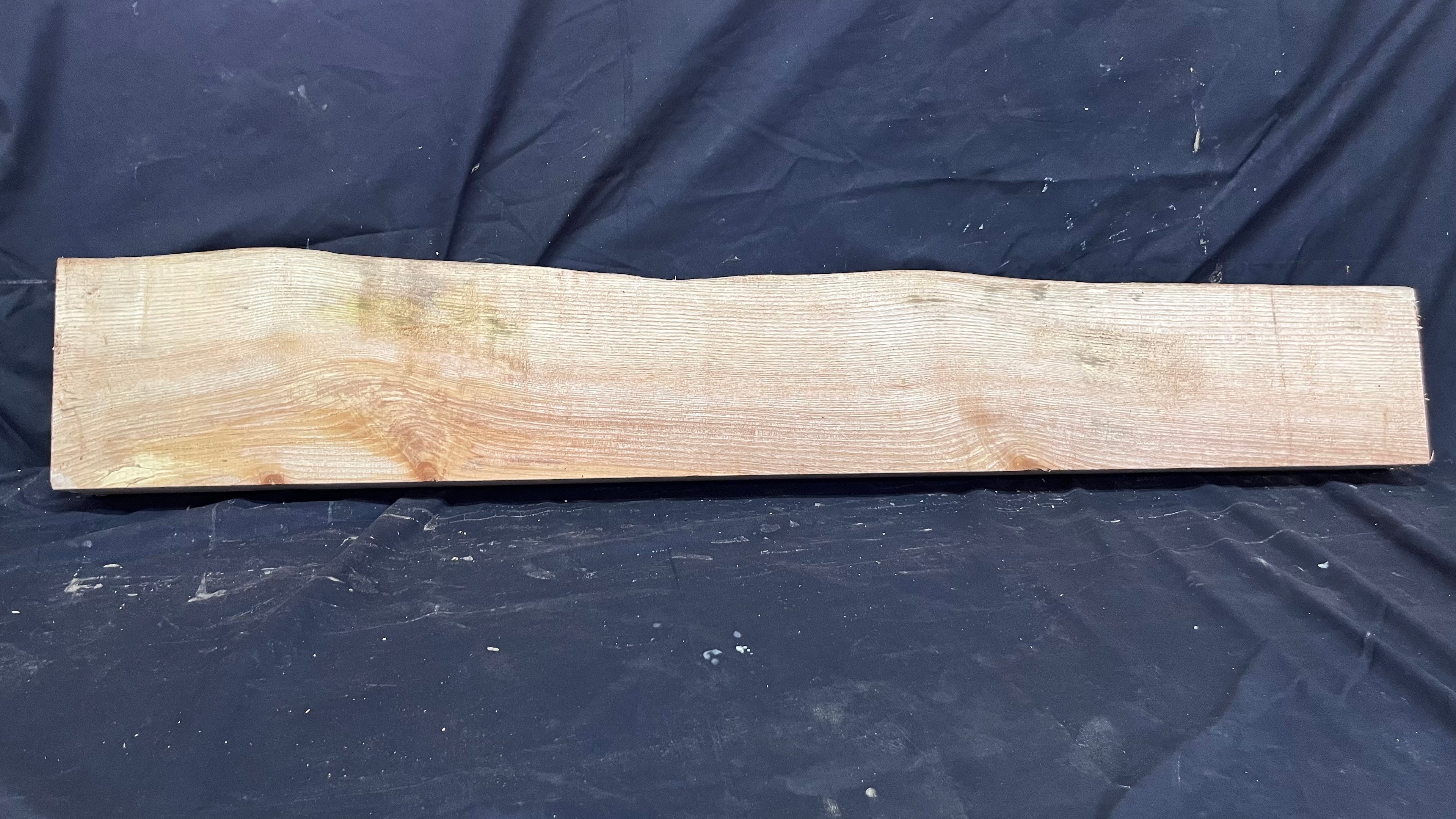 Ash hardwood,shelf, mantlepiece. timber, plank 1195 L x 205 W x 64 D mm     (393)