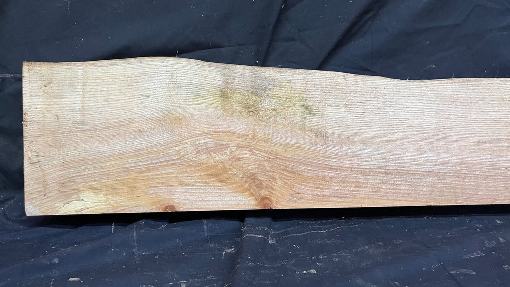 Ash hardwood,shelf, mantlepiece. timber, plank 1195 L x 205 W x 64 D mm     (393)