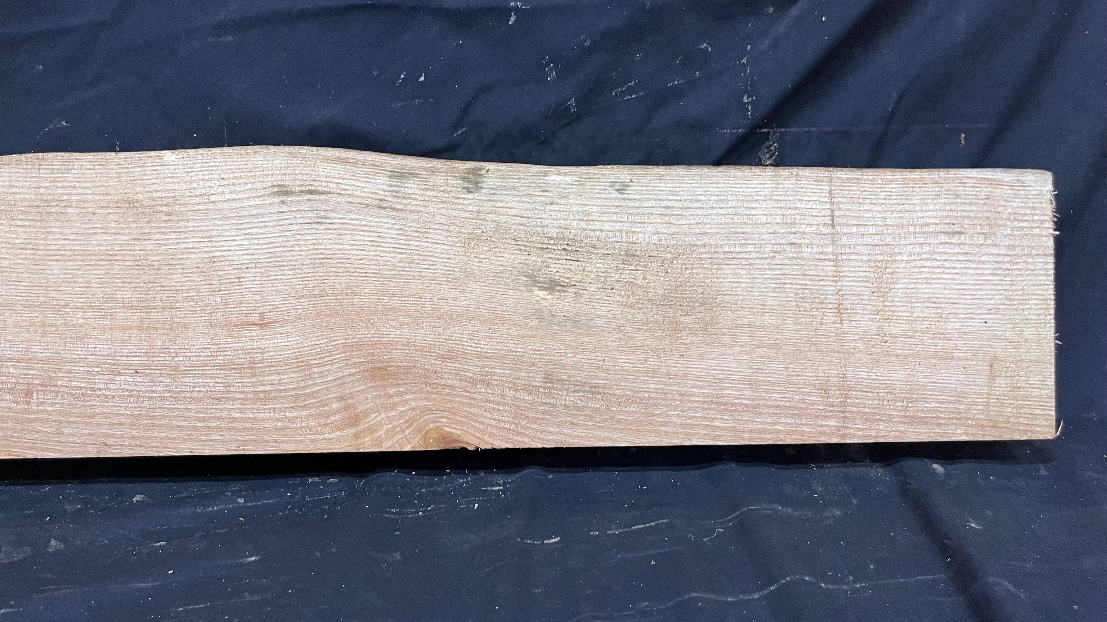 Ash hardwood,shelf, mantlepiece. timber, plank 1195 L x 205 W x 64 D mm     (393)