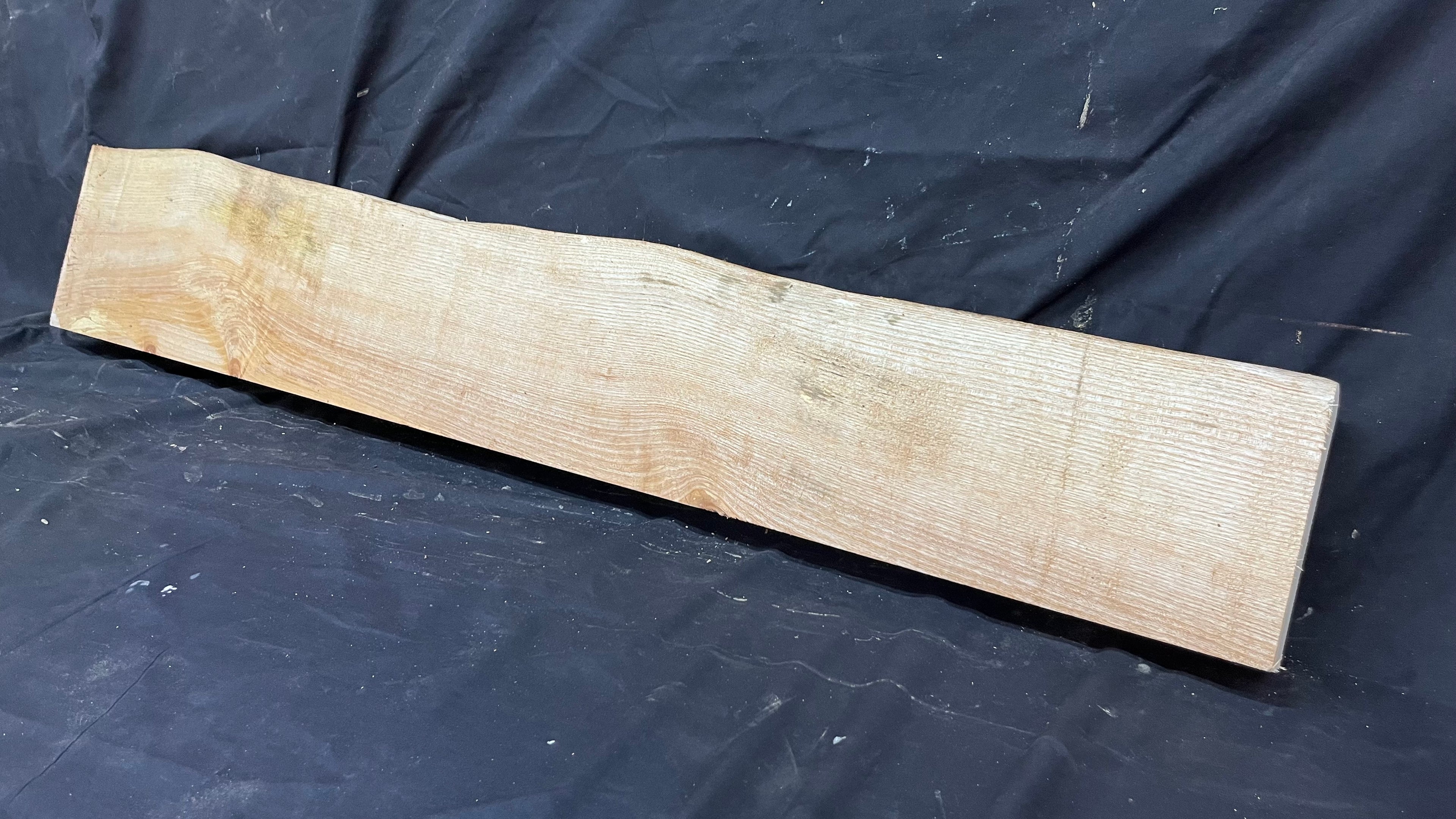 Ash hardwood,shelf, mantlepiece. timber, plank 1195 L x 205 W x 64 D mm     (393)