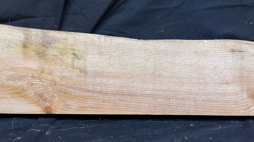 Ash hardwood,shelf, mantlepiece. timber, plank 1195 L x 205 W x 64 D mm     (393)