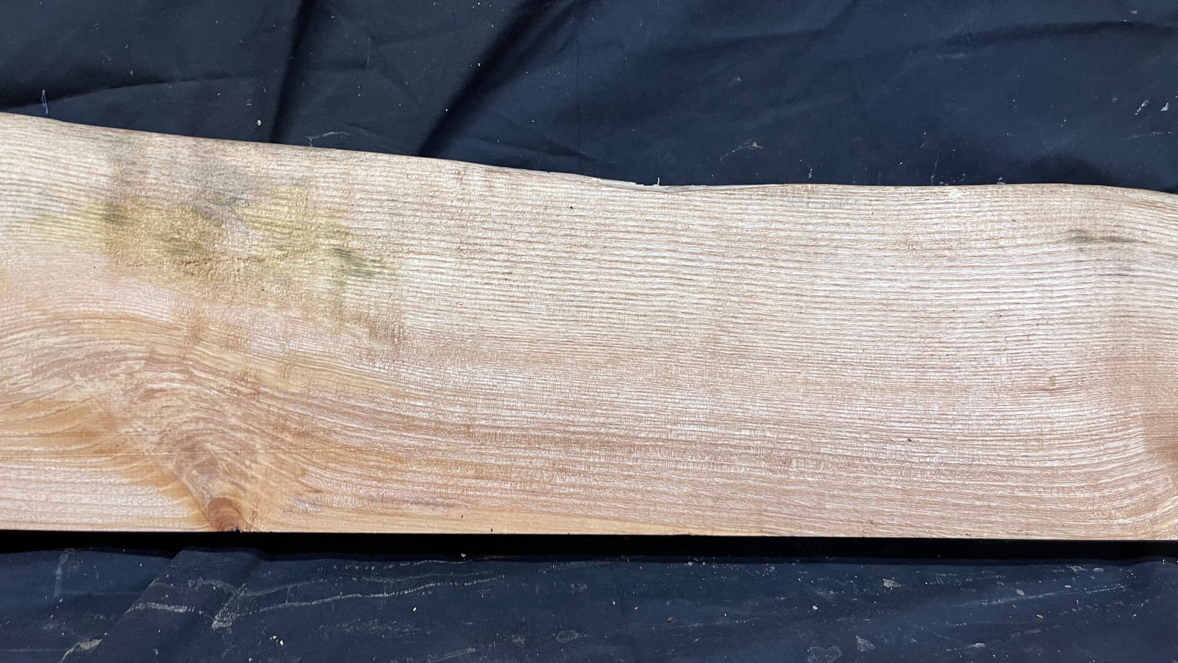 Ash hardwood,shelf, mantlepiece. timber, plank 1195 L x 205 W x 64 D mm     (393)