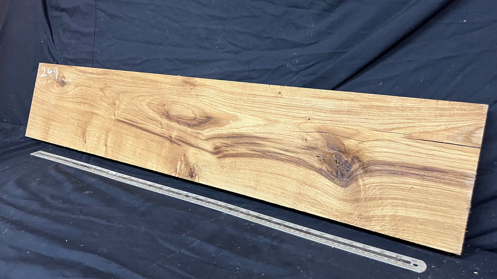 OAK HARDWOOD SHELVING, MANTLE, SHELF 1196 L x 233 W x 39 D mm (249)