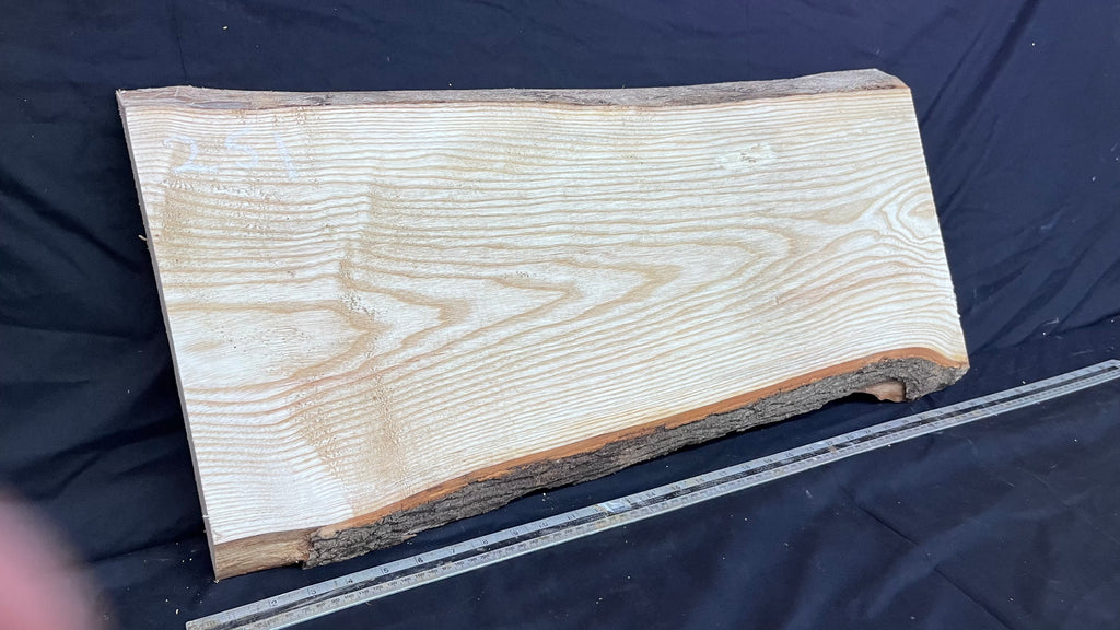 Ash hardwood boards, shelving, platter, 737 L x 355 W x 37 D mm     (251)
