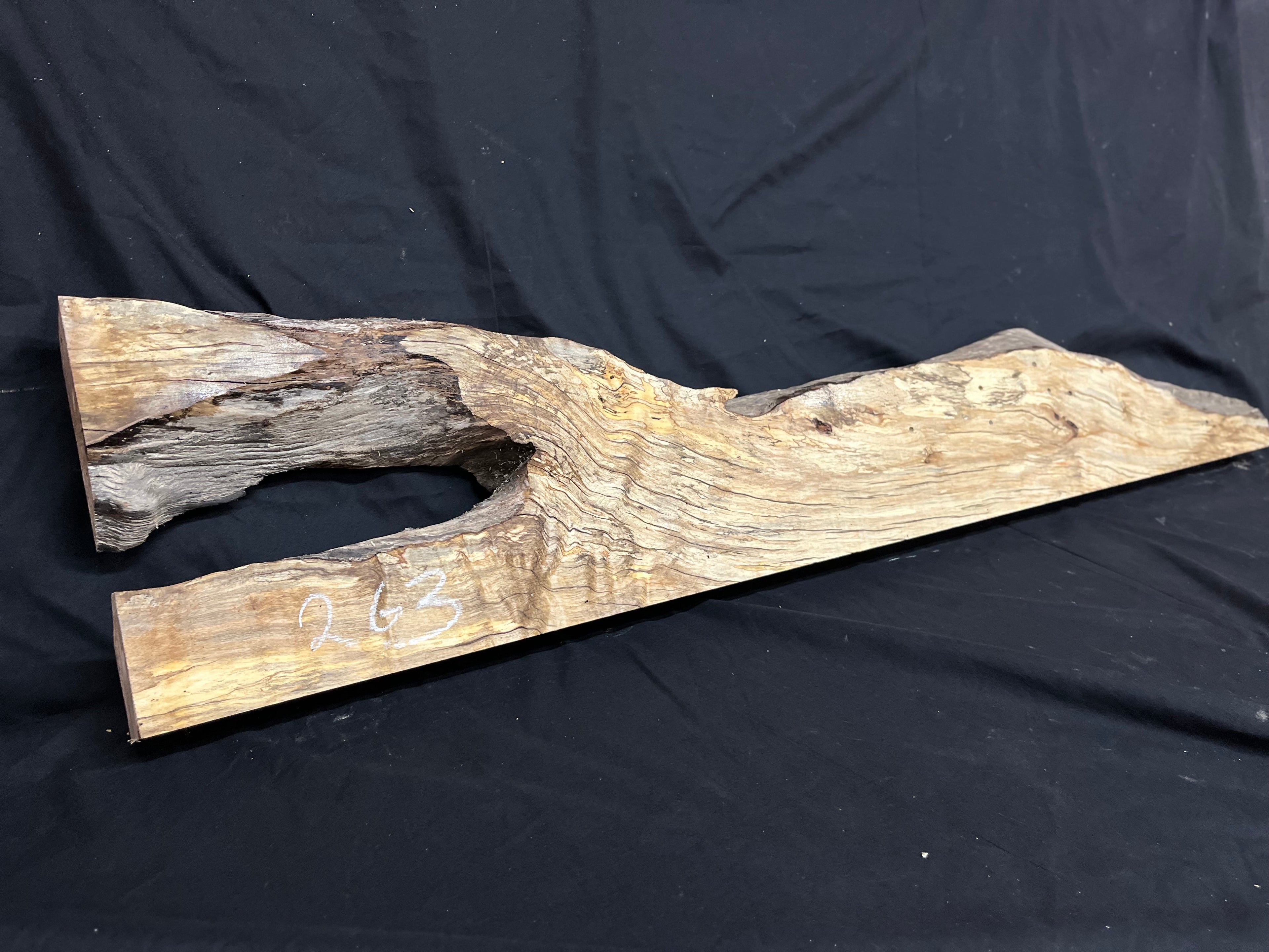 Hornbeam mantle, chunky Plank 1258 L x 237 W x 52 D mm   (263)
