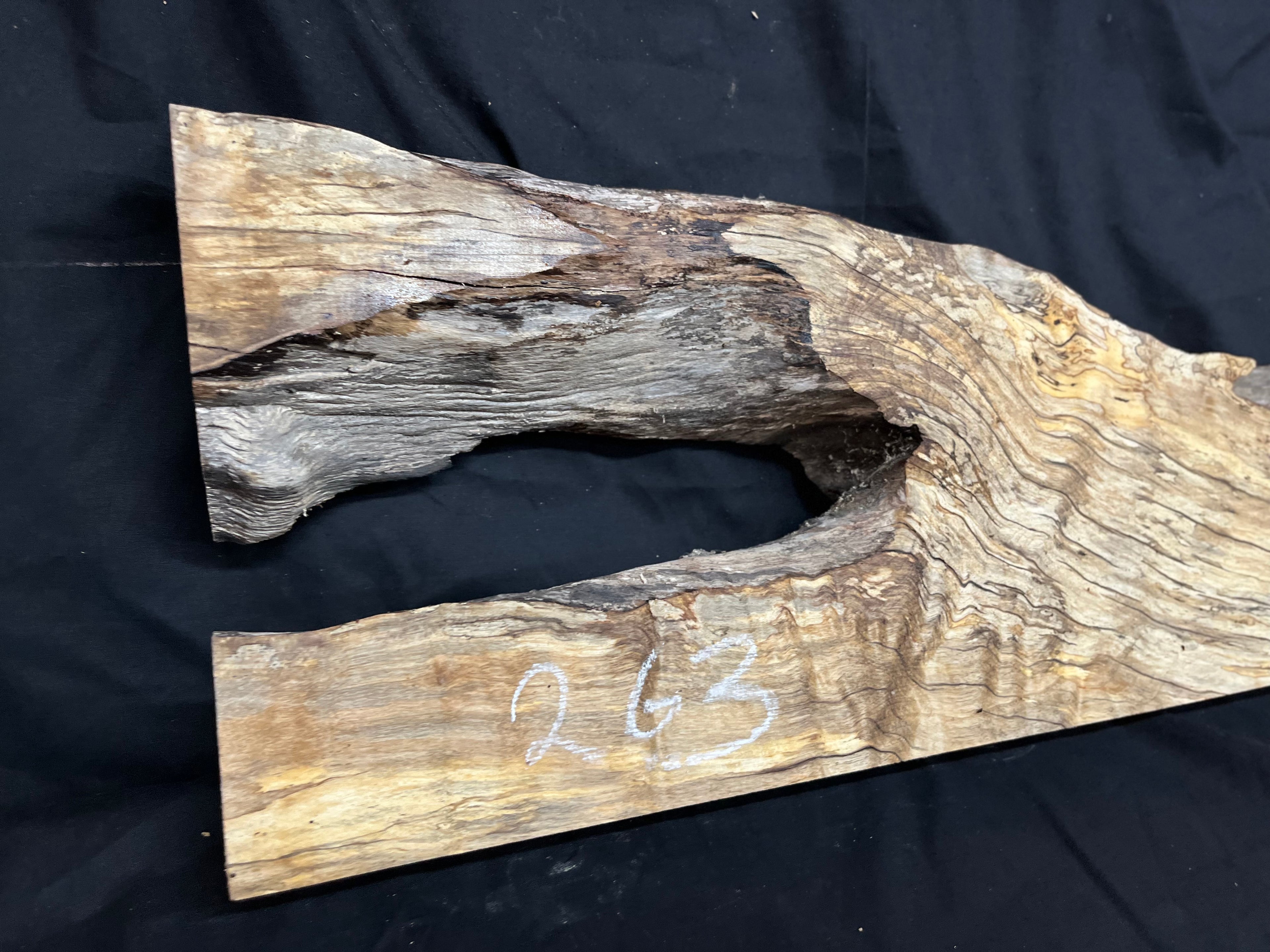 Hornbeam mantle, chunky Plank 1258 L x 237 W x 52 D mm   (263)