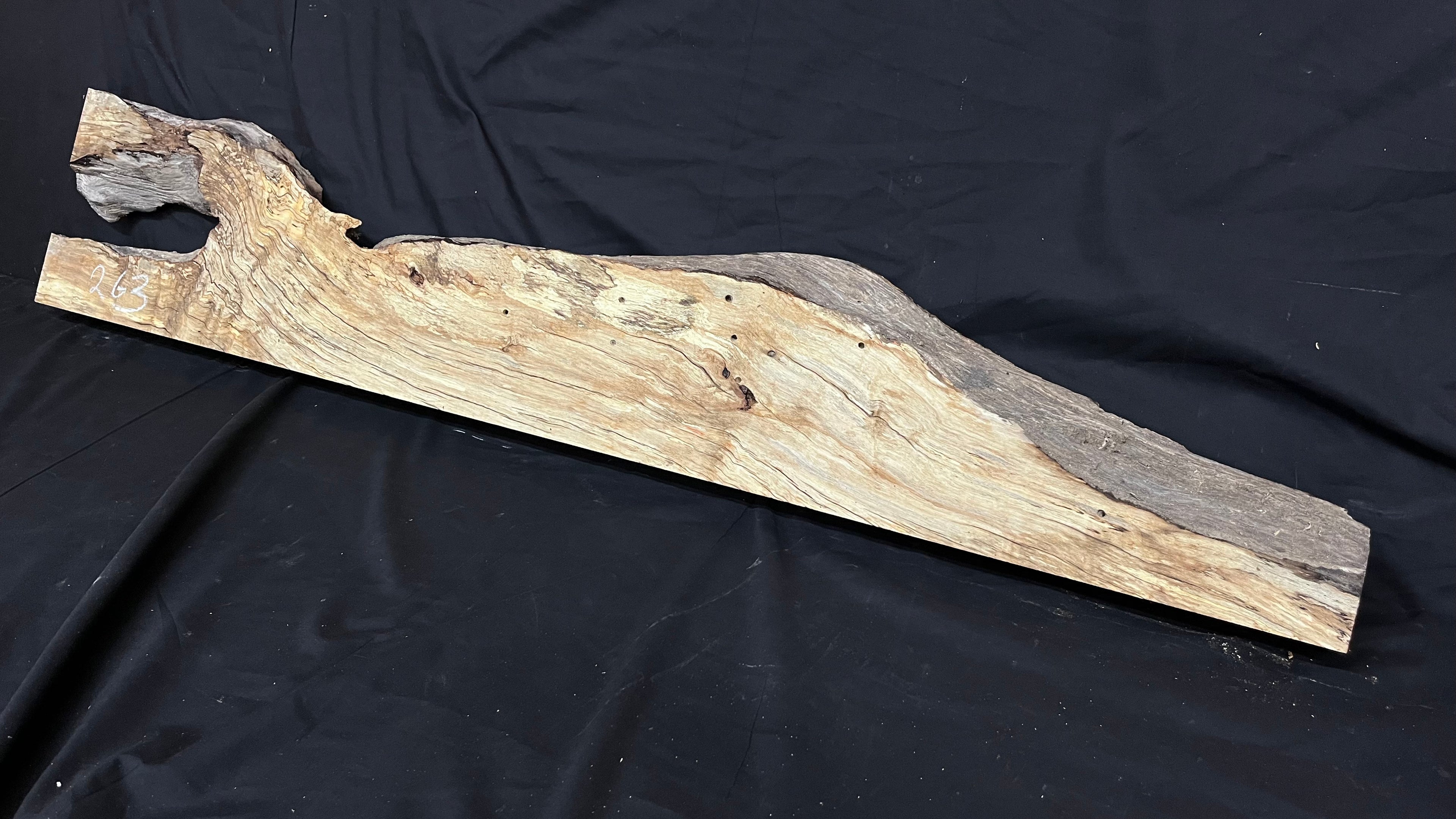 Hornbeam mantle, chunky Plank 1258 L x 237 W x 52 D mm   (263)