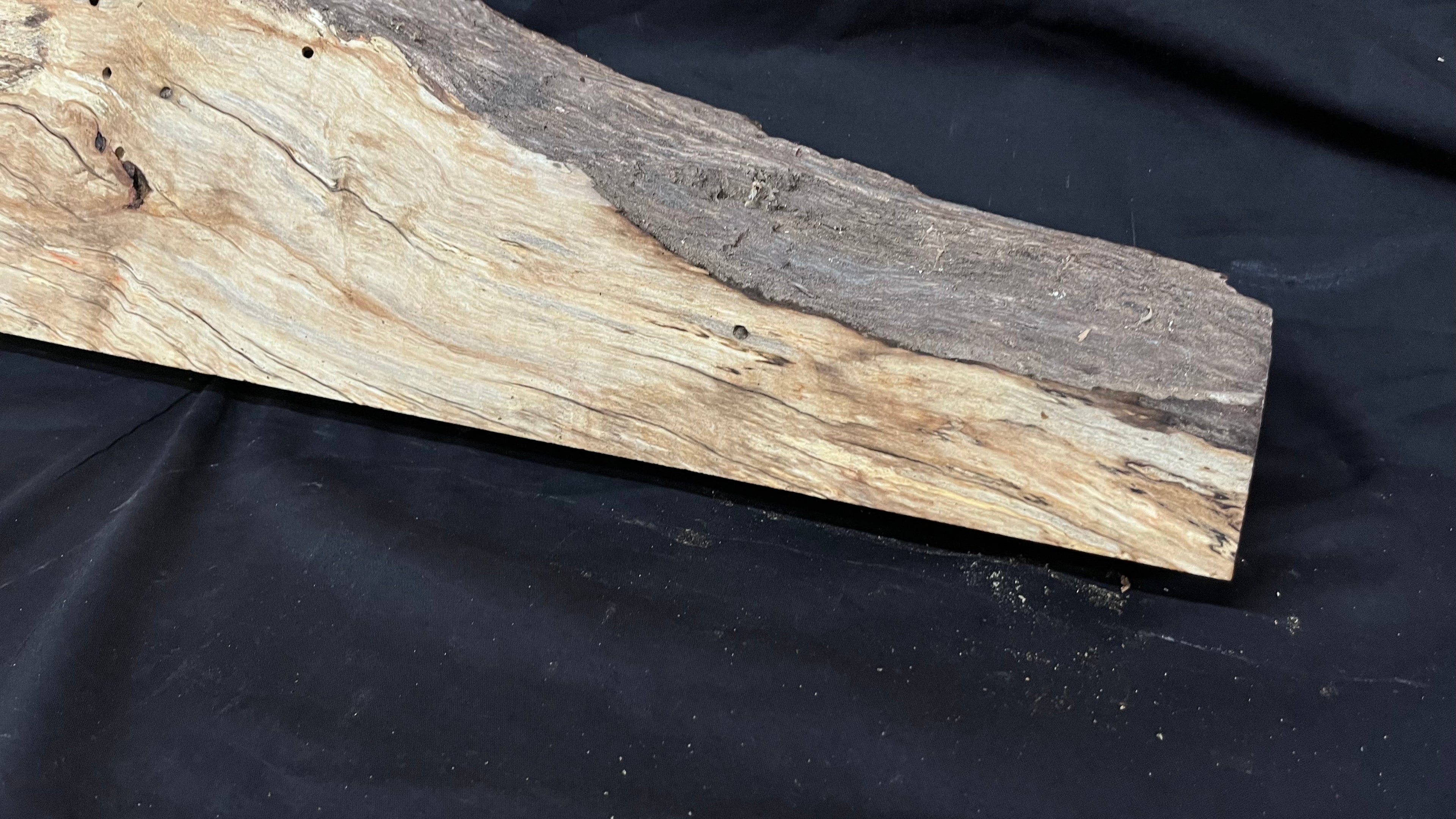 Hornbeam mantle, chunky Plank 1258 L x 237 W x 52 D mm   (263)