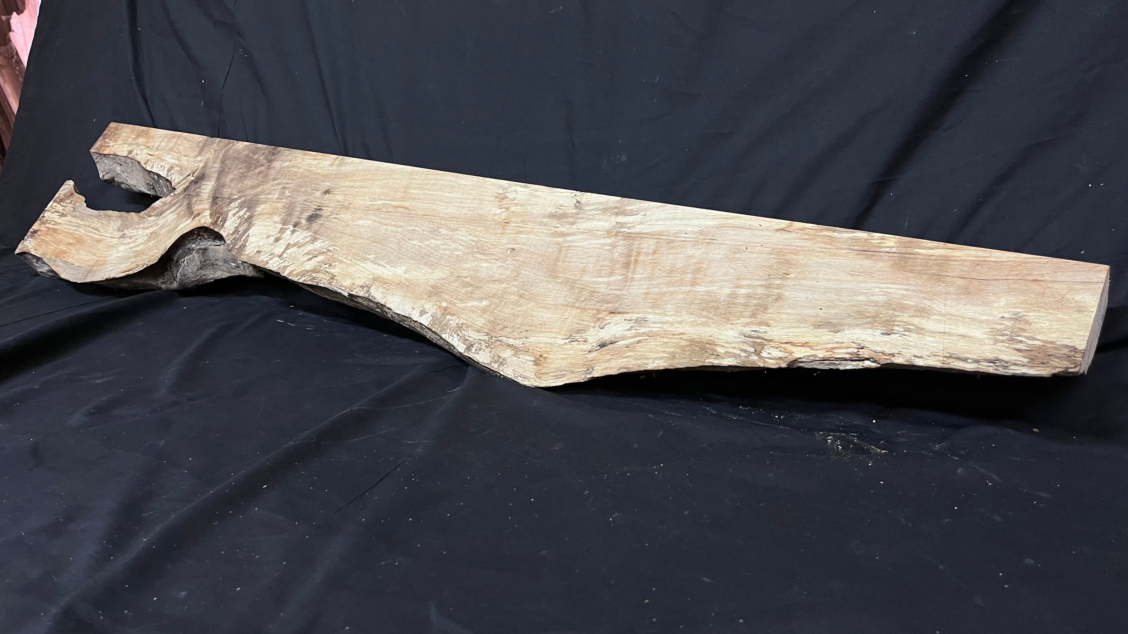 Hornbeam mantle, chunky Plank 1258 L x 237 W x 52 D mm   (263)
