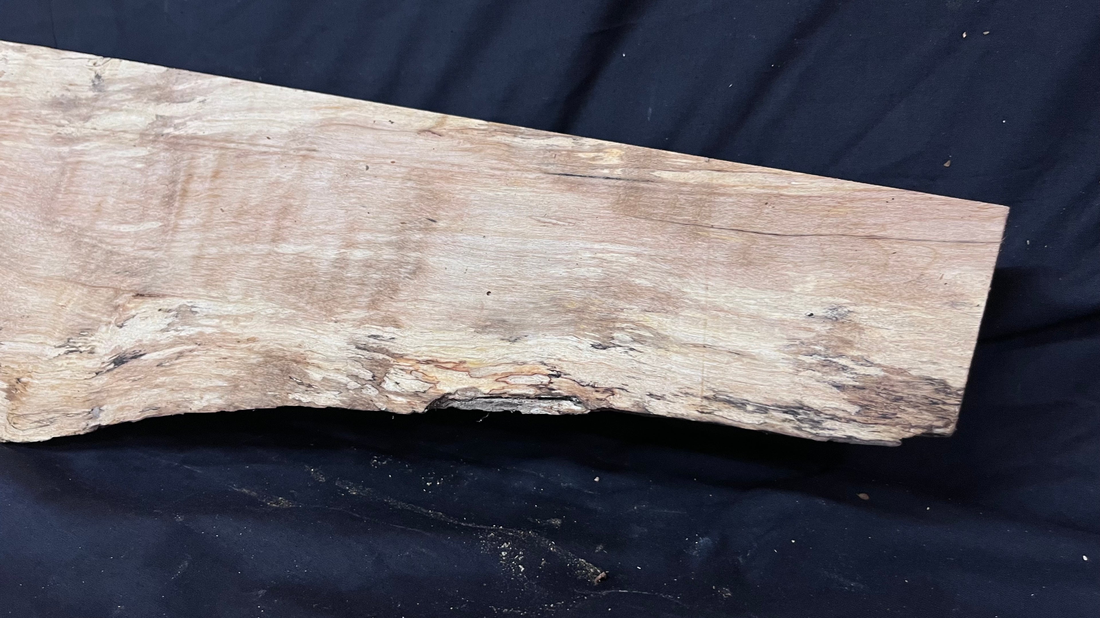 Hornbeam mantle, chunky Plank 1258 L x 237 W x 52 D mm   (263)