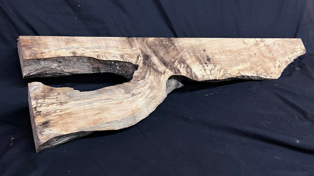 Hornbeam mantle, chunky Plank 1258 L x 237 W x 52 D mm   (263)