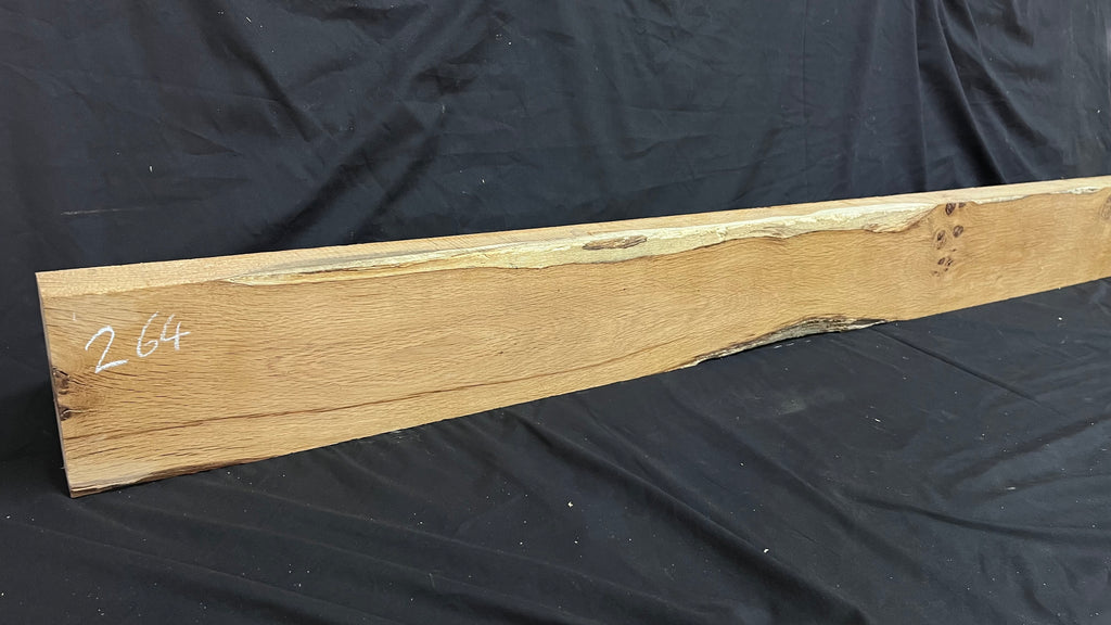 OAK HARDWOOD SHELVING, MANTLE, SHELF 1650 L x 158 W x 56 D mm (264)