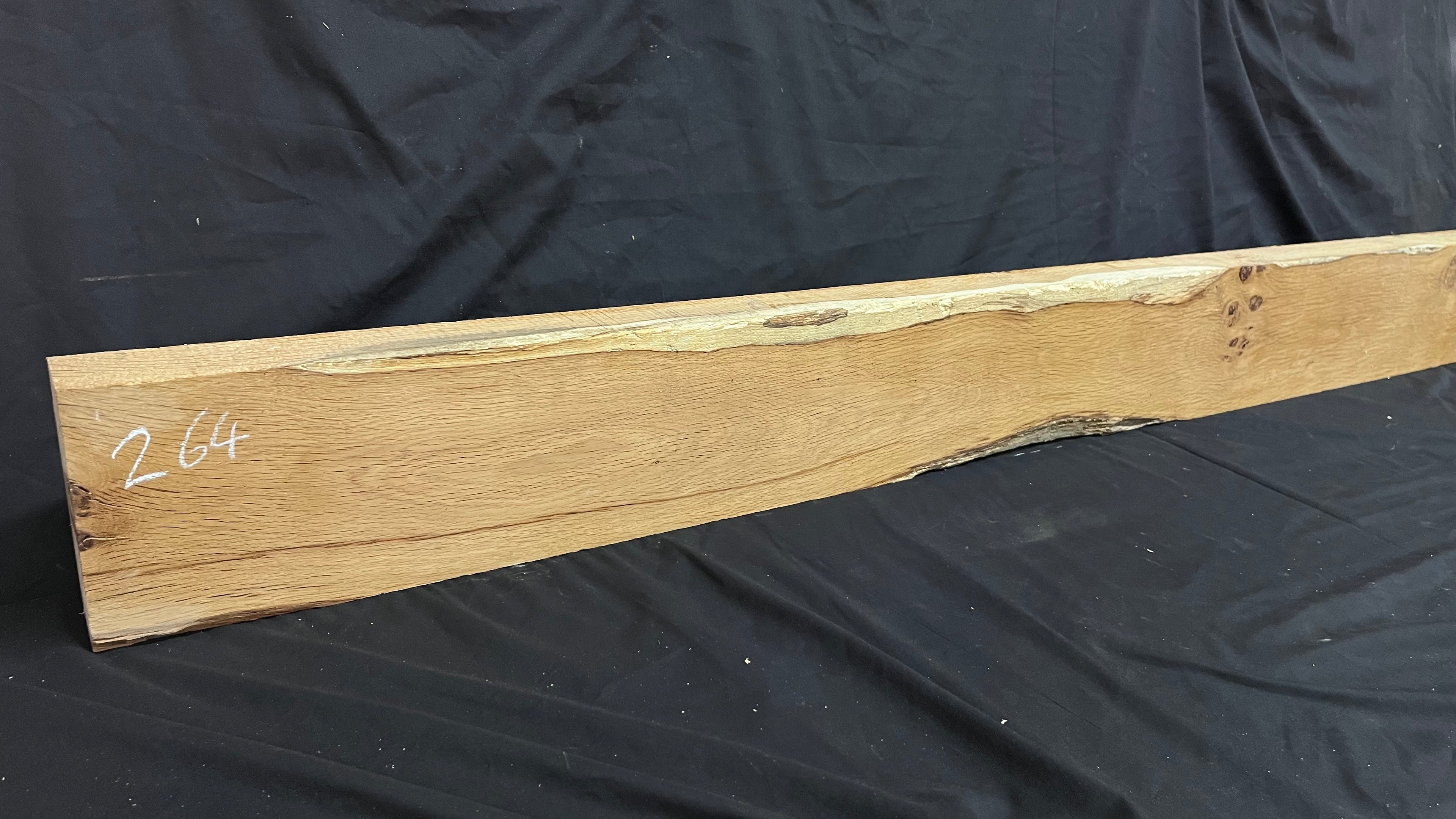 OAK HARDWOOD SHELVING, MANTLE, SHELF 1650 L x 158 W x 56 D mm (264)