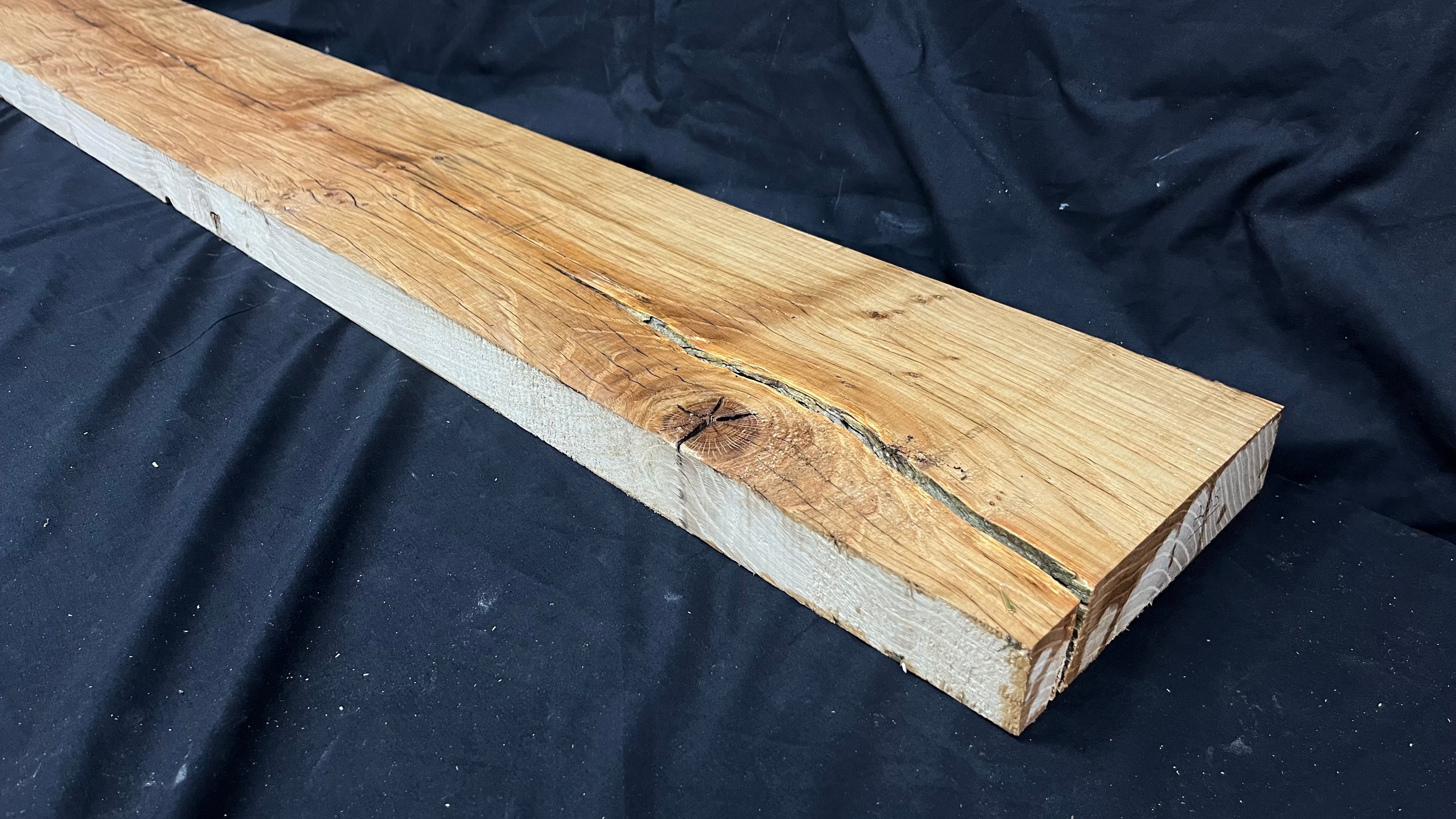 OAK HARDWOOD SHELVING, MANTLE, SHELF 1638 L x 205 W x 45 D mm (265)