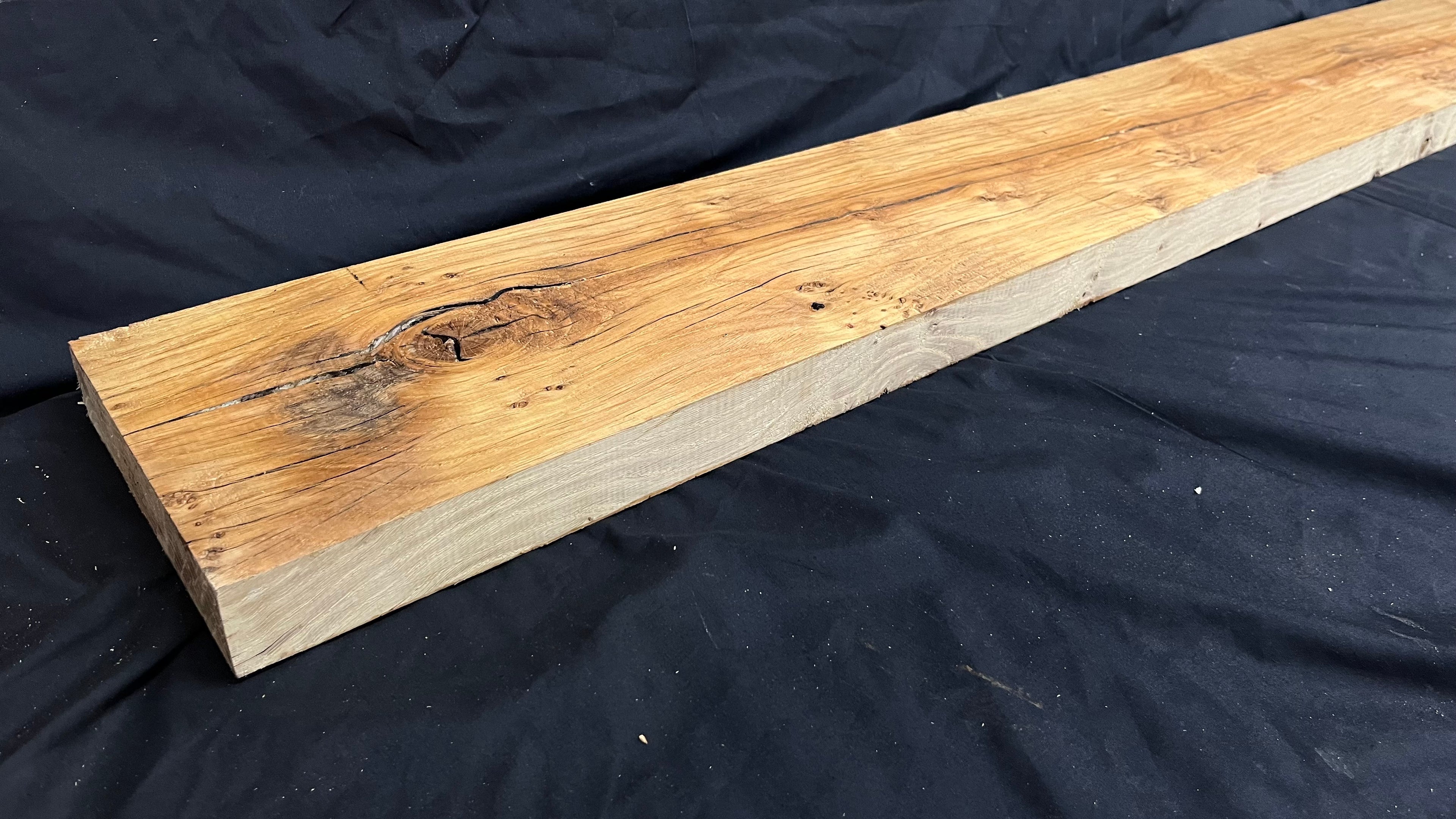 OAK HARDWOOD SHELVING, MANTLE, SHELF 1638 L x 205 W x 45 D mm (265)