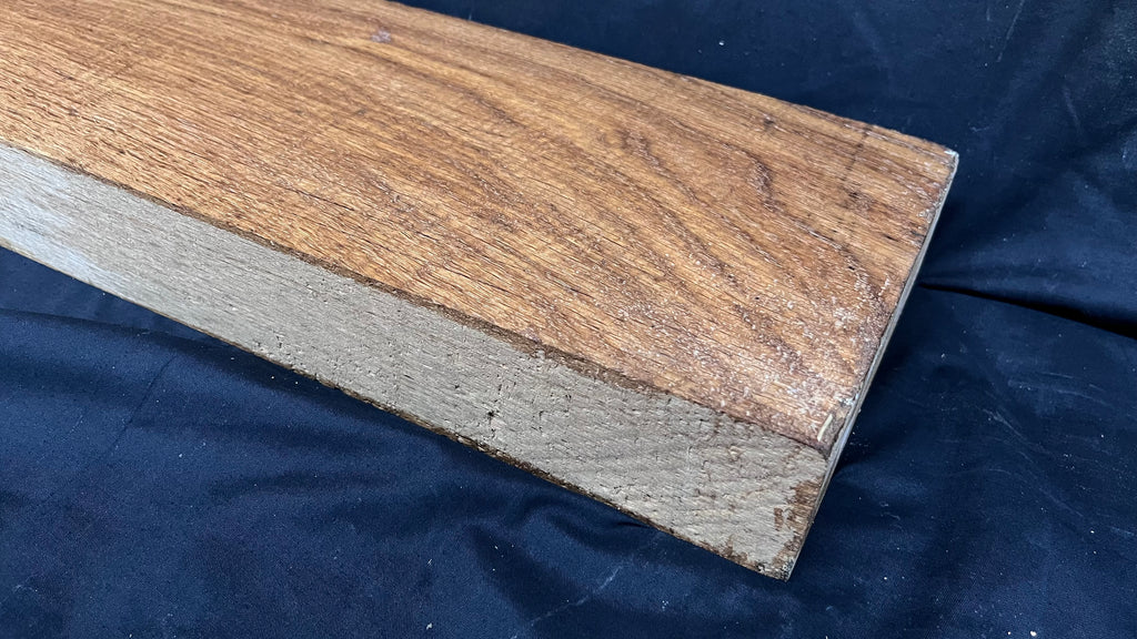 Brown oak, mantle, floating shelf  663 L x 164 W x 63 D mm (266)