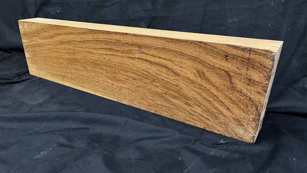 Brown oak, mantle, floating shelf  663 L x 164 W x 63 D mm (266)