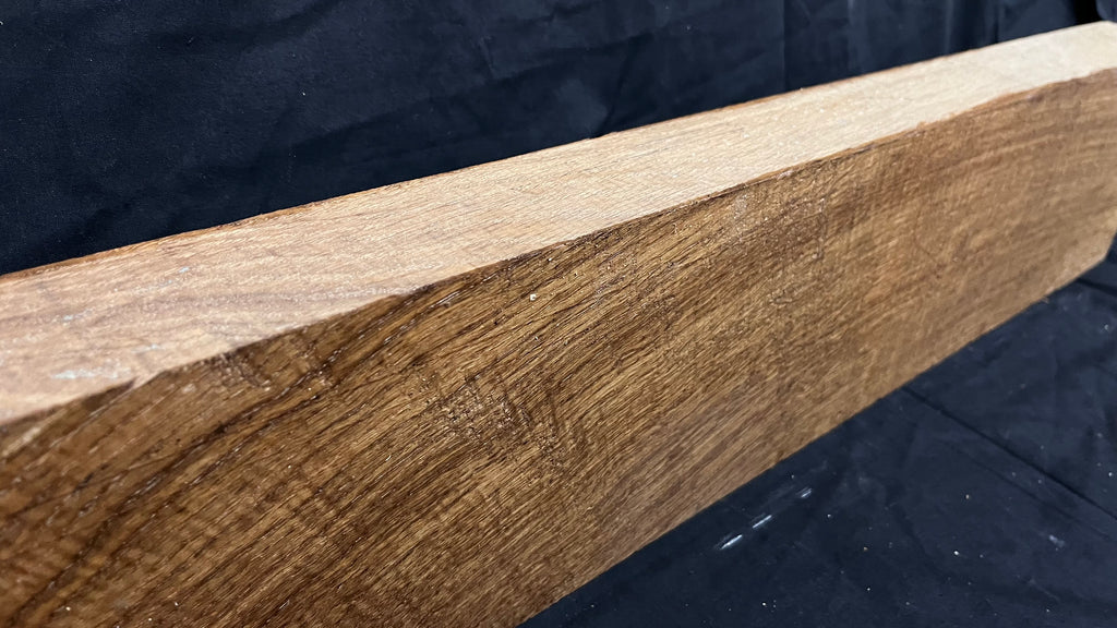 Brown oak, mantle, floating shelf  813 L x 163 W x 61 D mm (267)