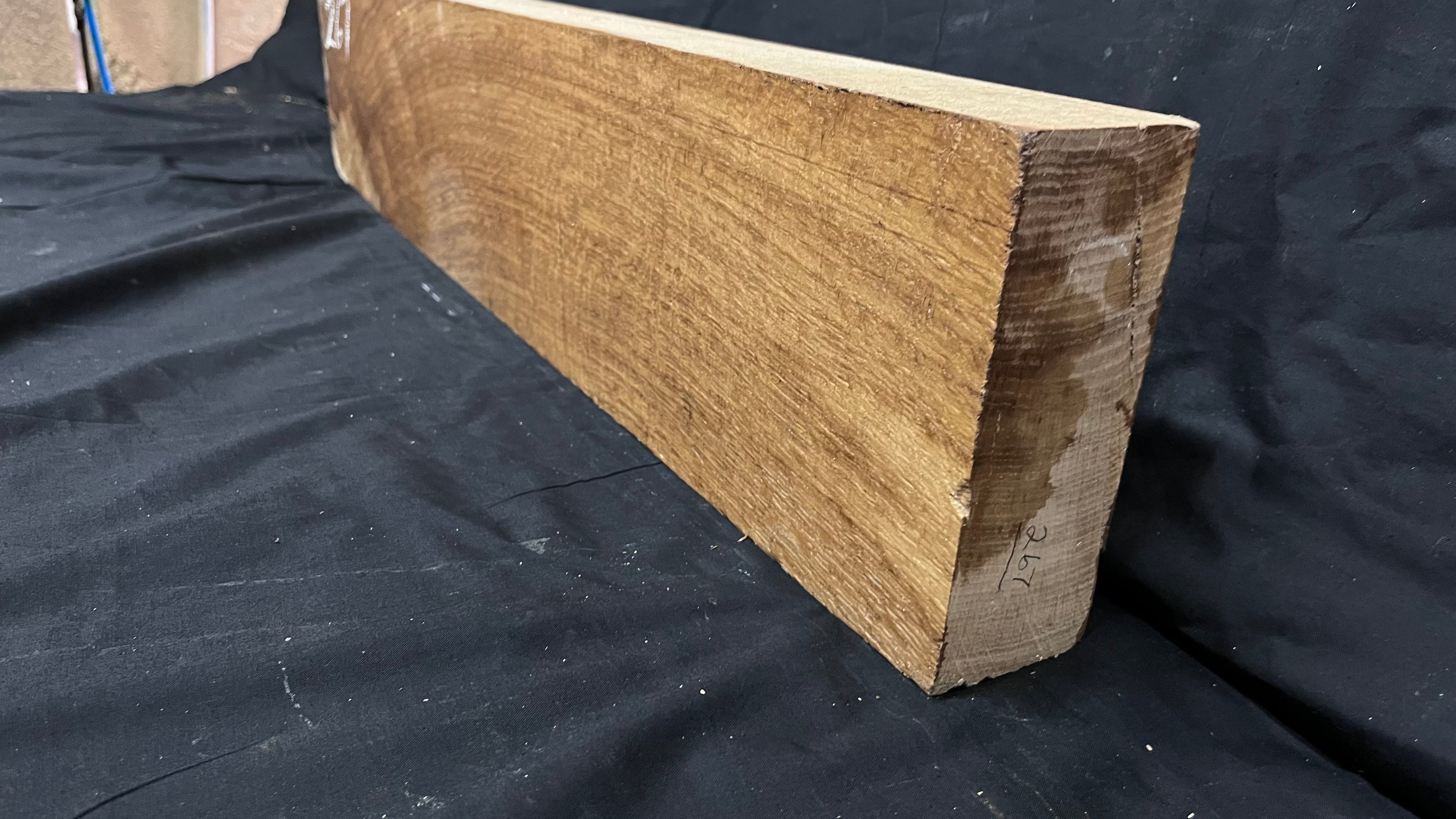 Brown oak, mantle, floating shelf  813 L x 163 W x 61 D mm (267)