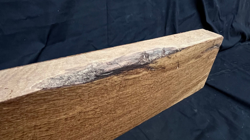 Brown oak, mantle, floating shelf  813 L x 163 W x 61 D mm (267)