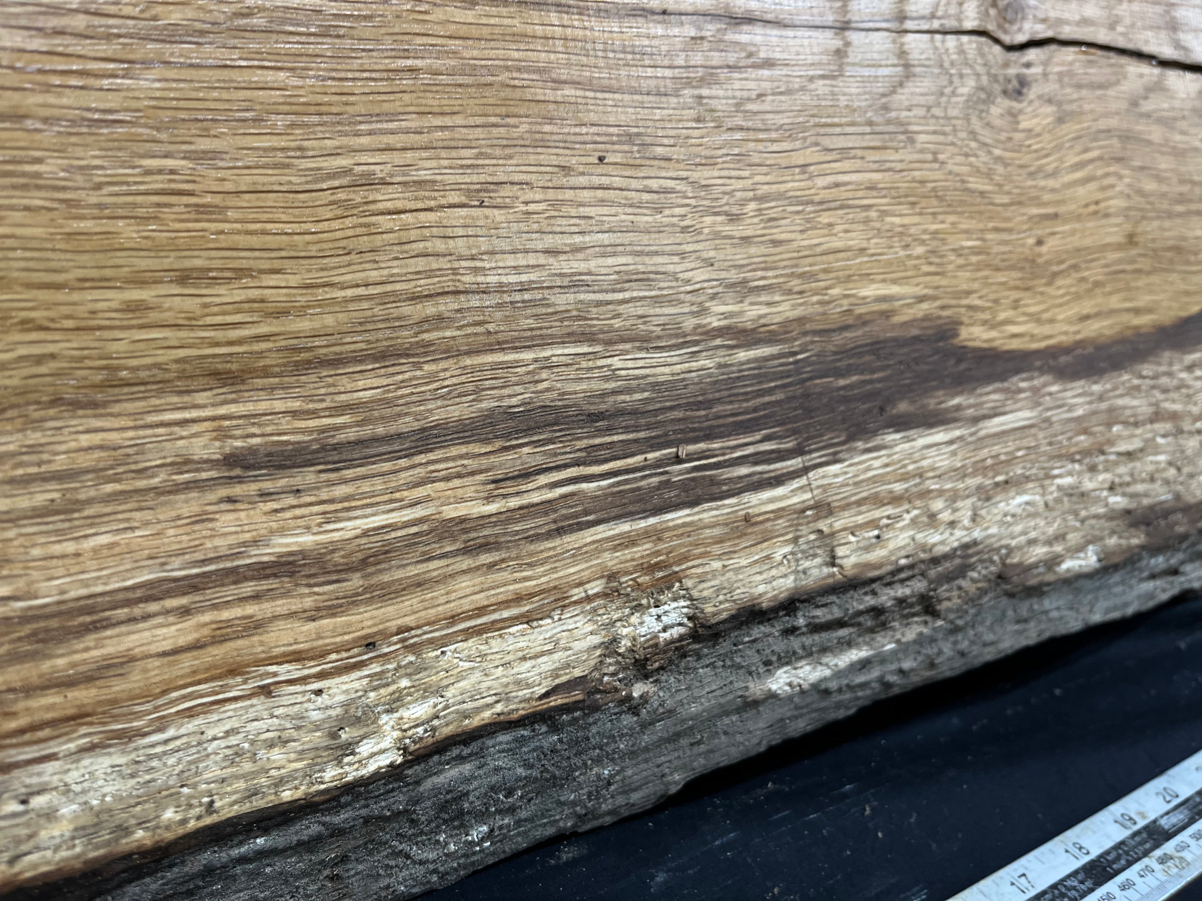 Oak,plank, platter, mantle, floating shelf  1001 L x 520 W x 38 D mm (269)
