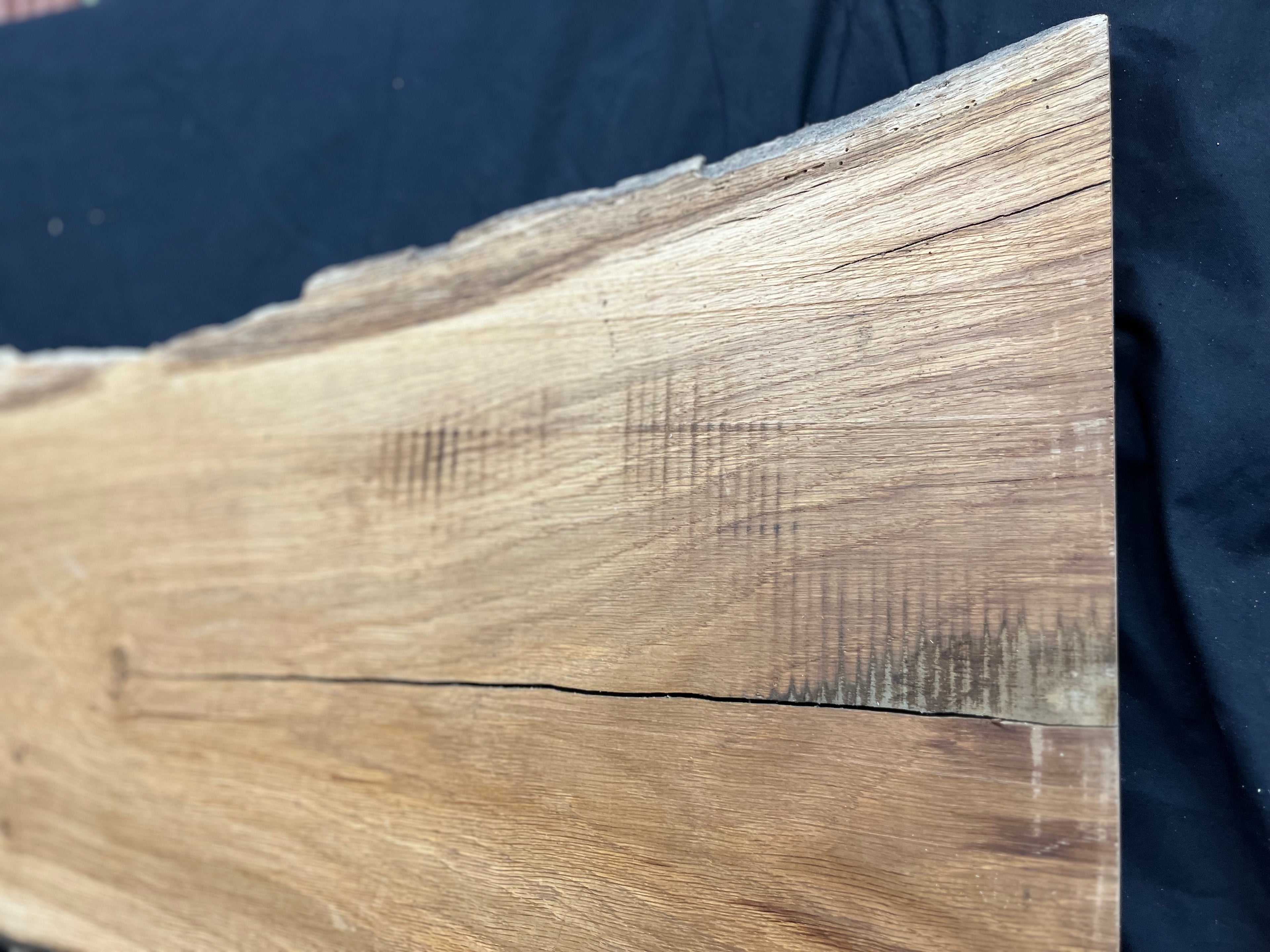 Oak,plank, platter, mantle, floating shelf  1001 L x 520 W x 38 D mm (269)