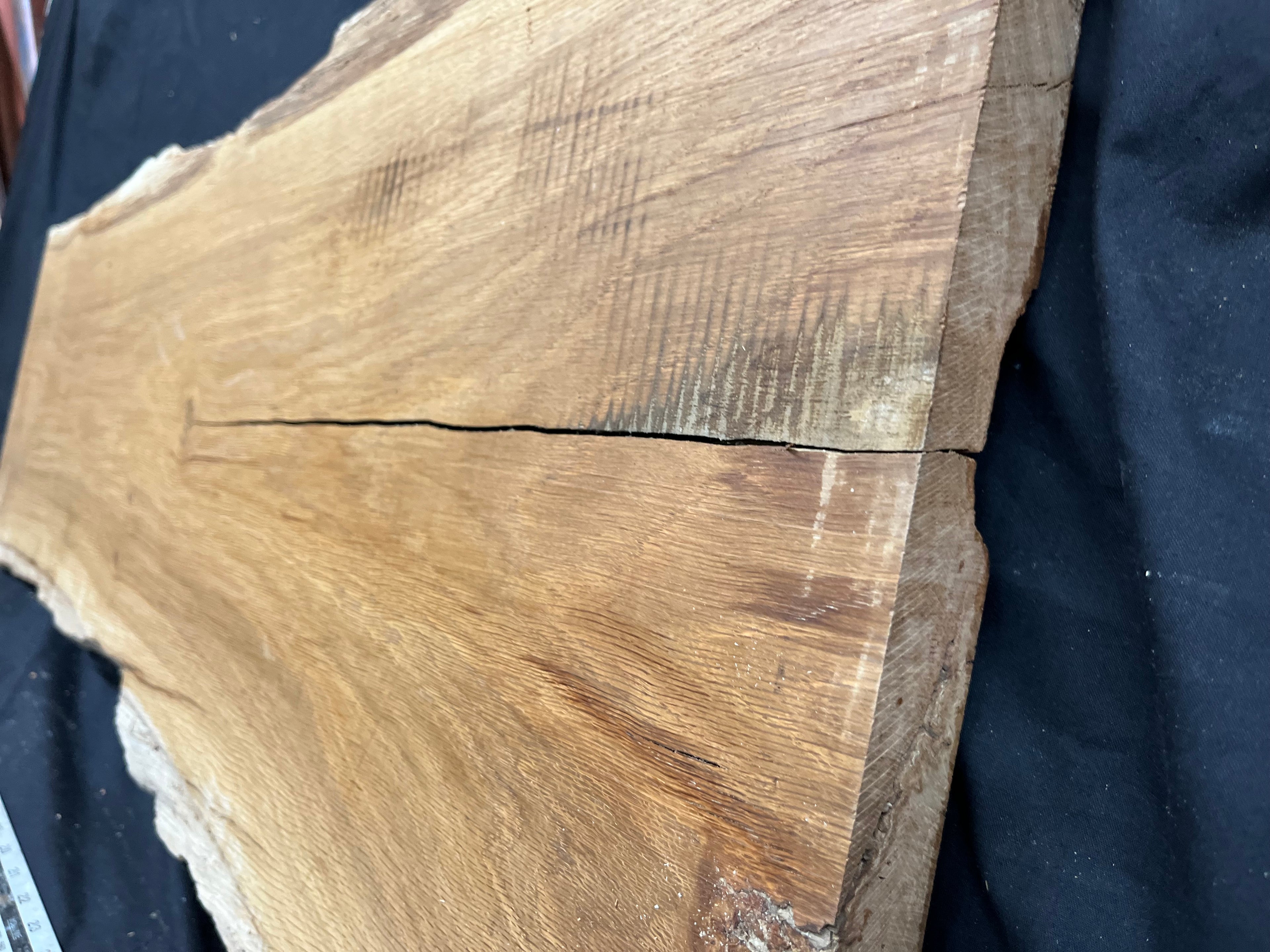 Oak,plank, platter, mantle, floating shelf  1001 L x 520 W x 38 D mm (269)