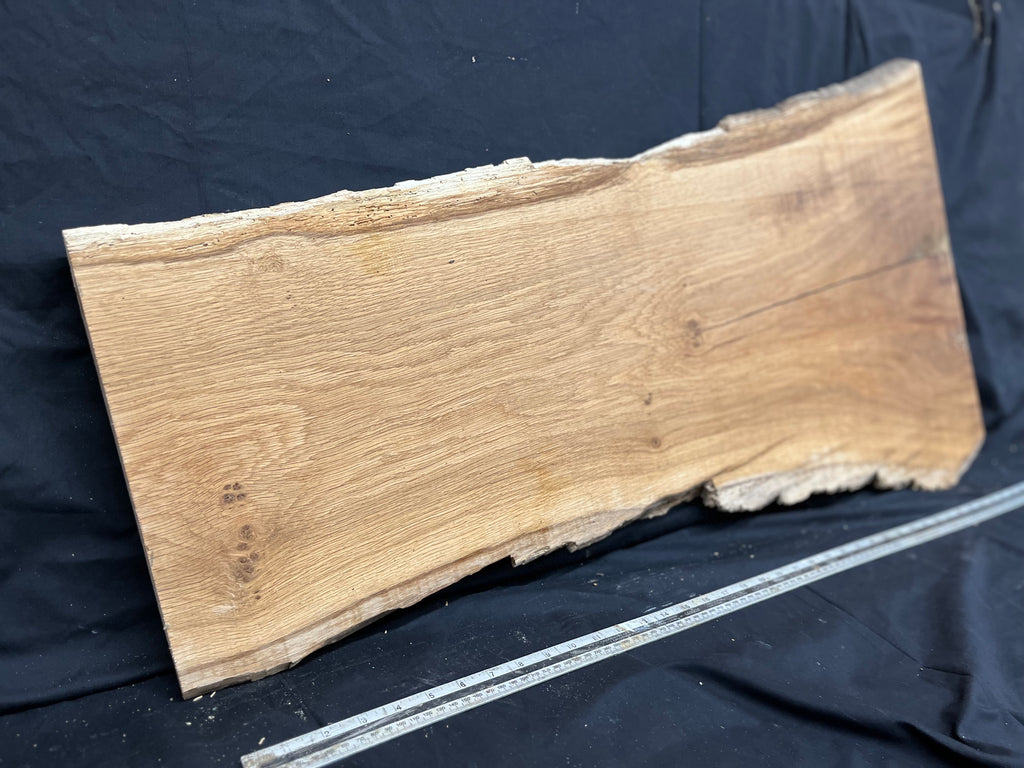 Oak,plank, platter, mantle, floating shelf  1001 L x 520 W x 38 D mm (269)