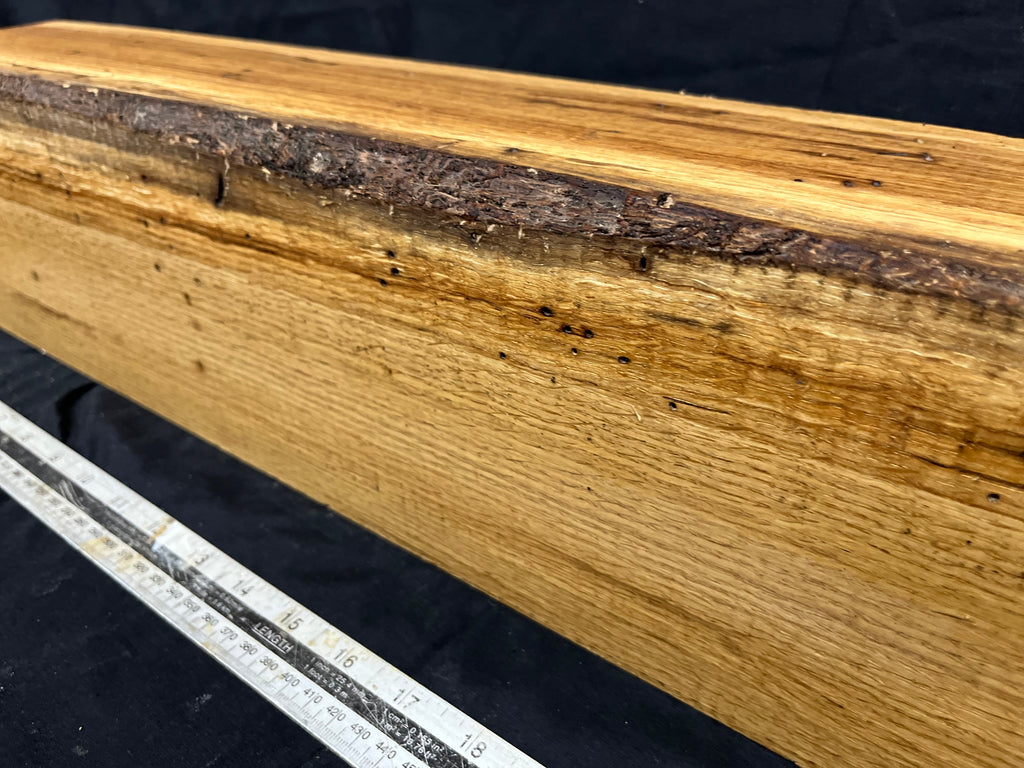 Green oak block, plinth, mantle, carving blank 547 L x 145 W x 140 D mm (270)