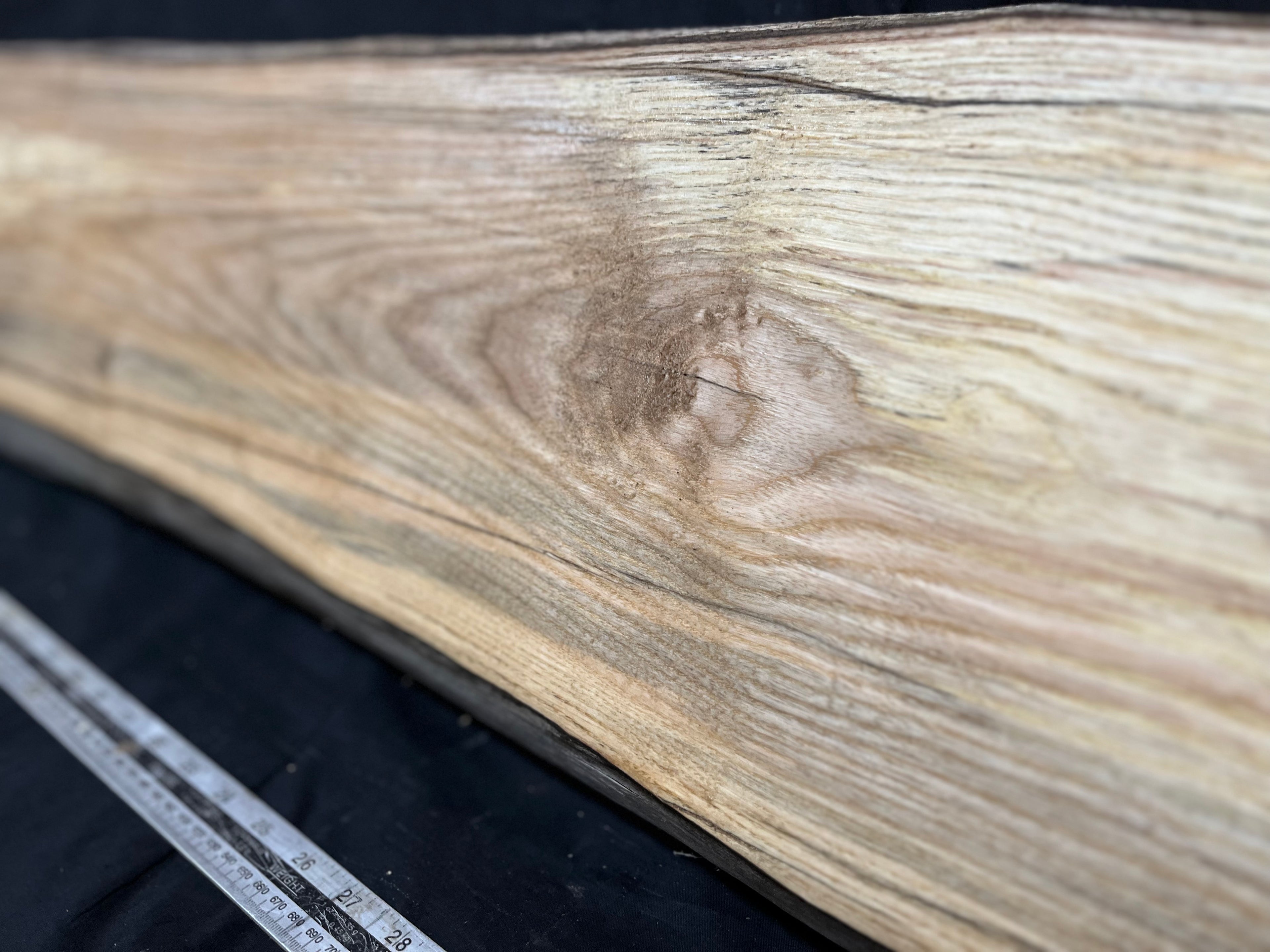 Ash hardwood window sill, plank 1032 L x 290 W x 33 D mm     (272)