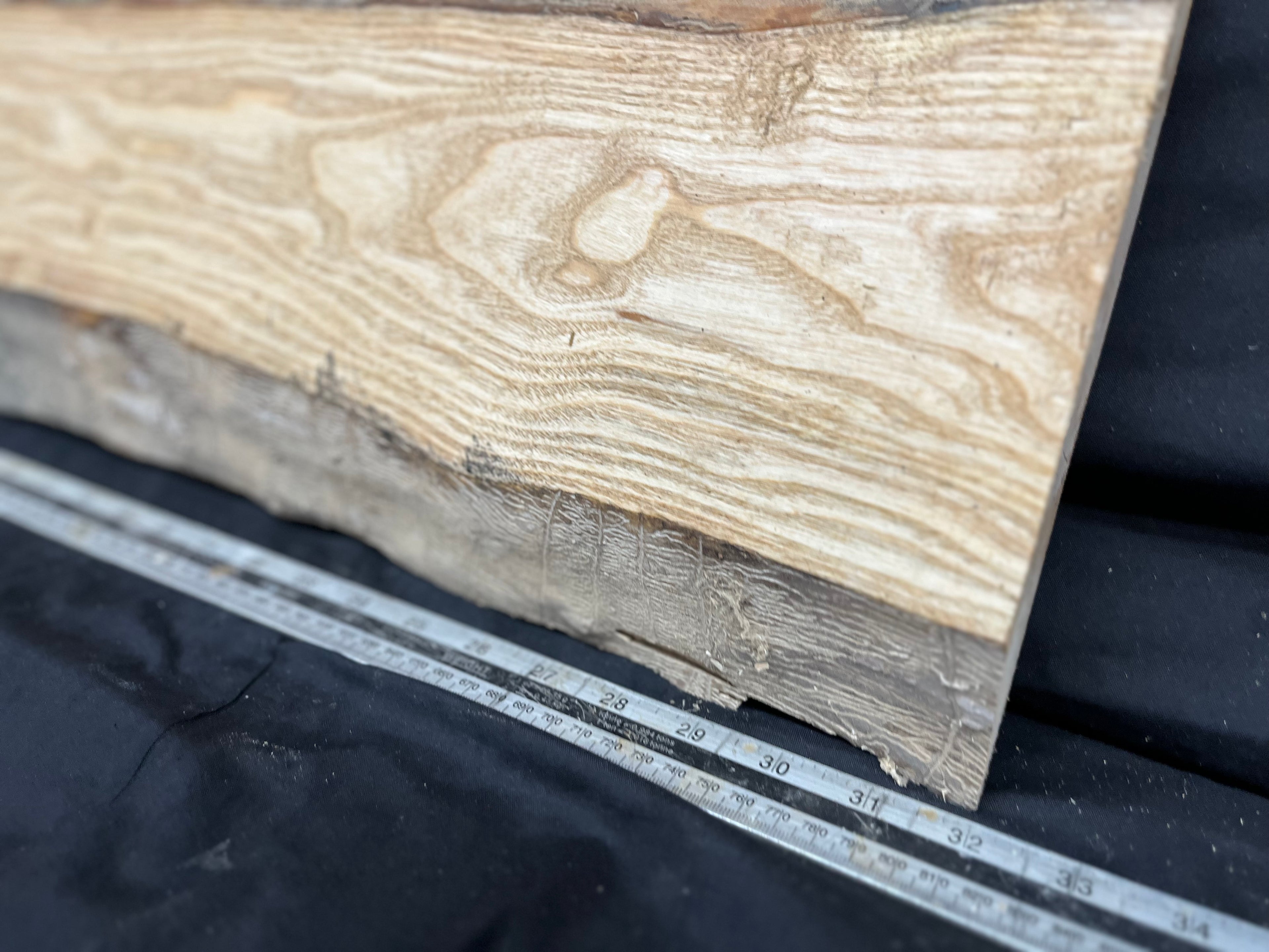 Ash hardwood window sill, plank 814 L x 250 W x 30 D mm     (274)