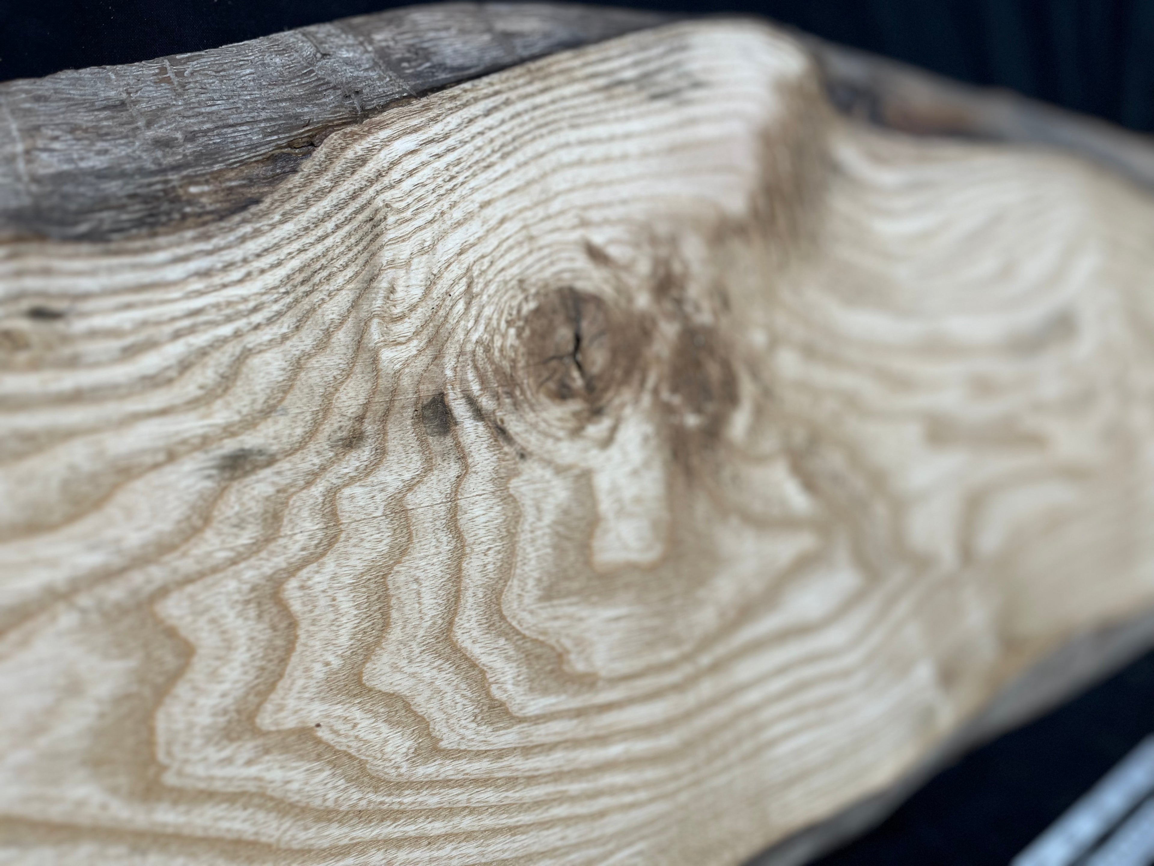 Ash hardwood window sill, plank 1100 L x 320 W x 30 D mm     (275)