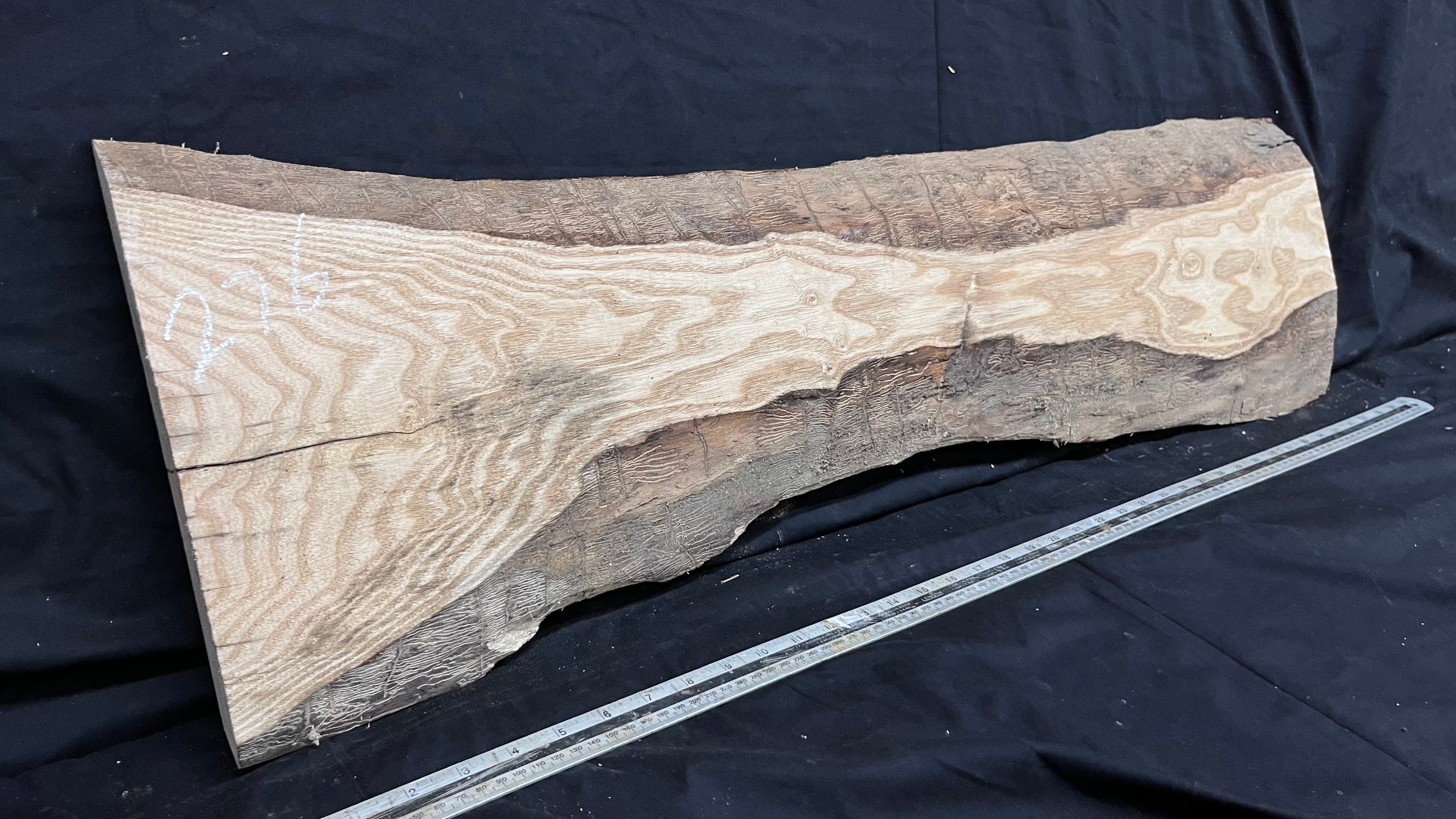 Ash hardwood window sill, plank 970 L x 284 W x 30 D mm     (276)