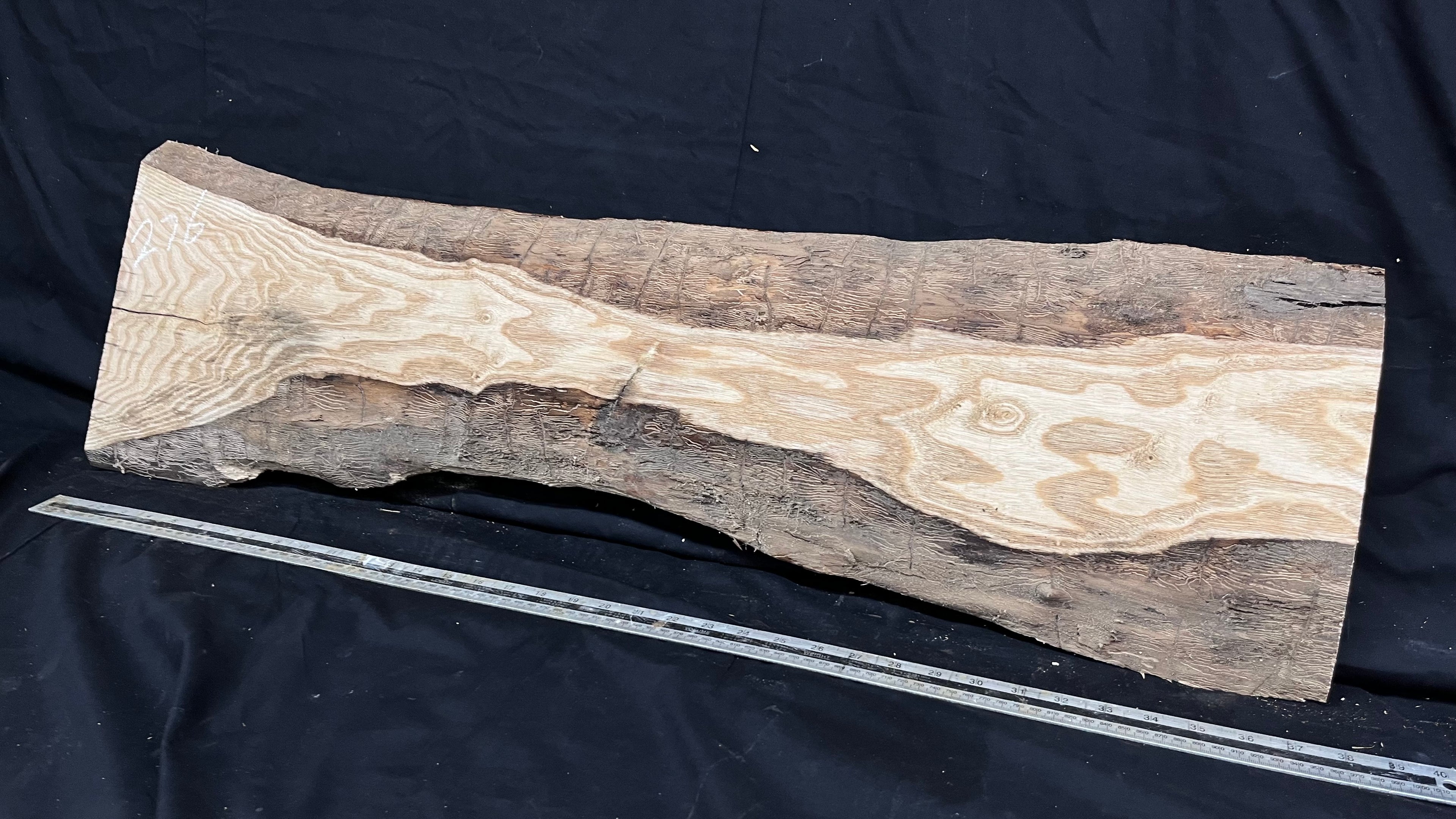 Ash hardwood window sill, plank 970 L x 284 W x 30 D mm     (276)