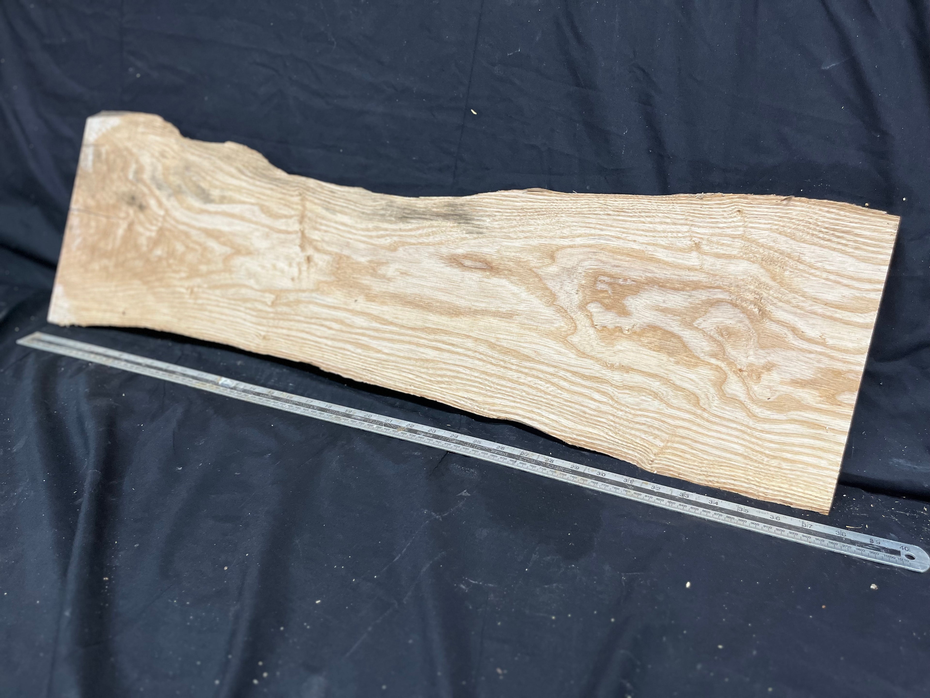 Ash hardwood window sill, plank 970 L x 284 W x 30 D mm     (276)