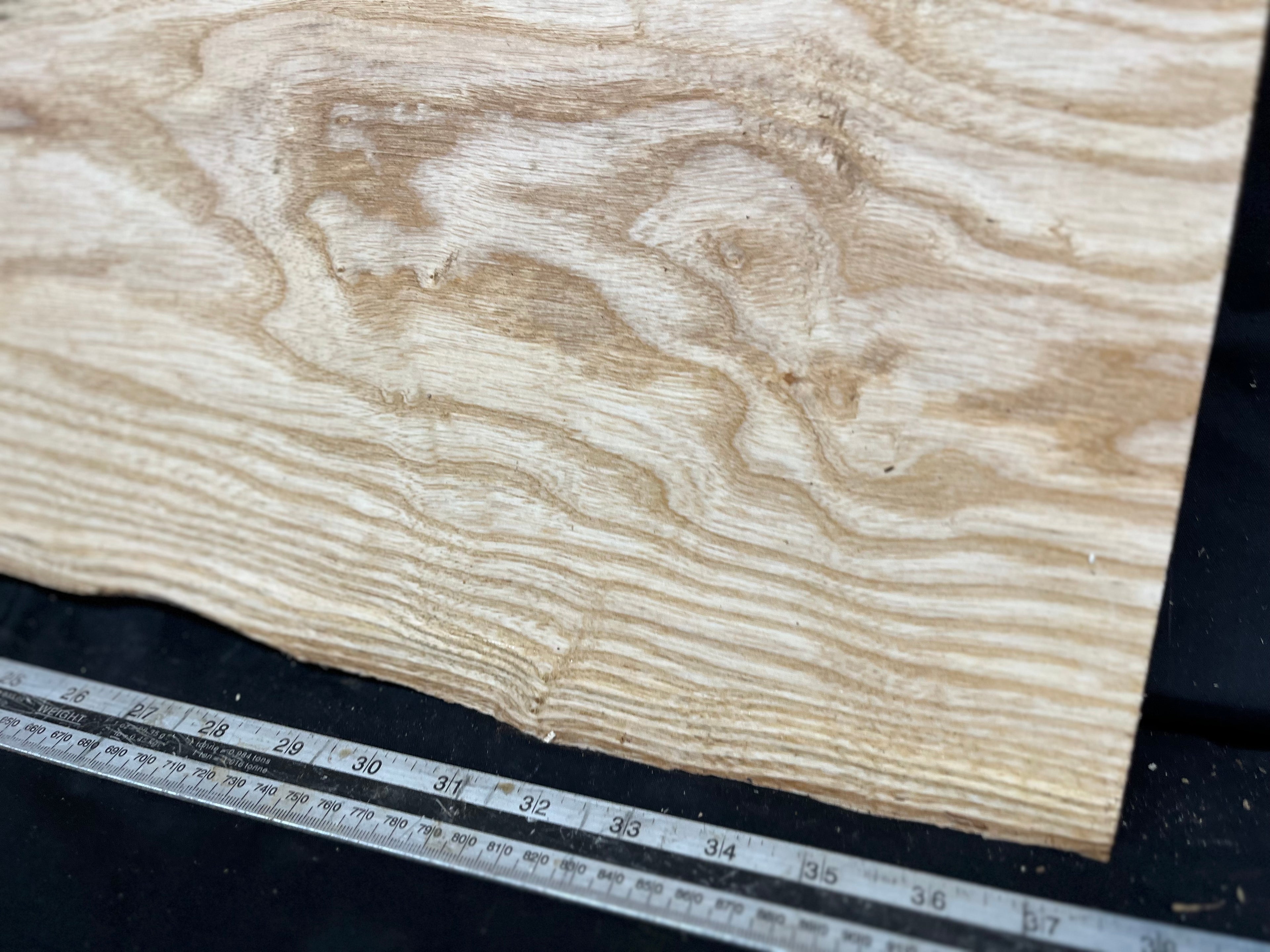 Ash hardwood window sill, plank 970 L x 284 W x 30 D mm     (276)