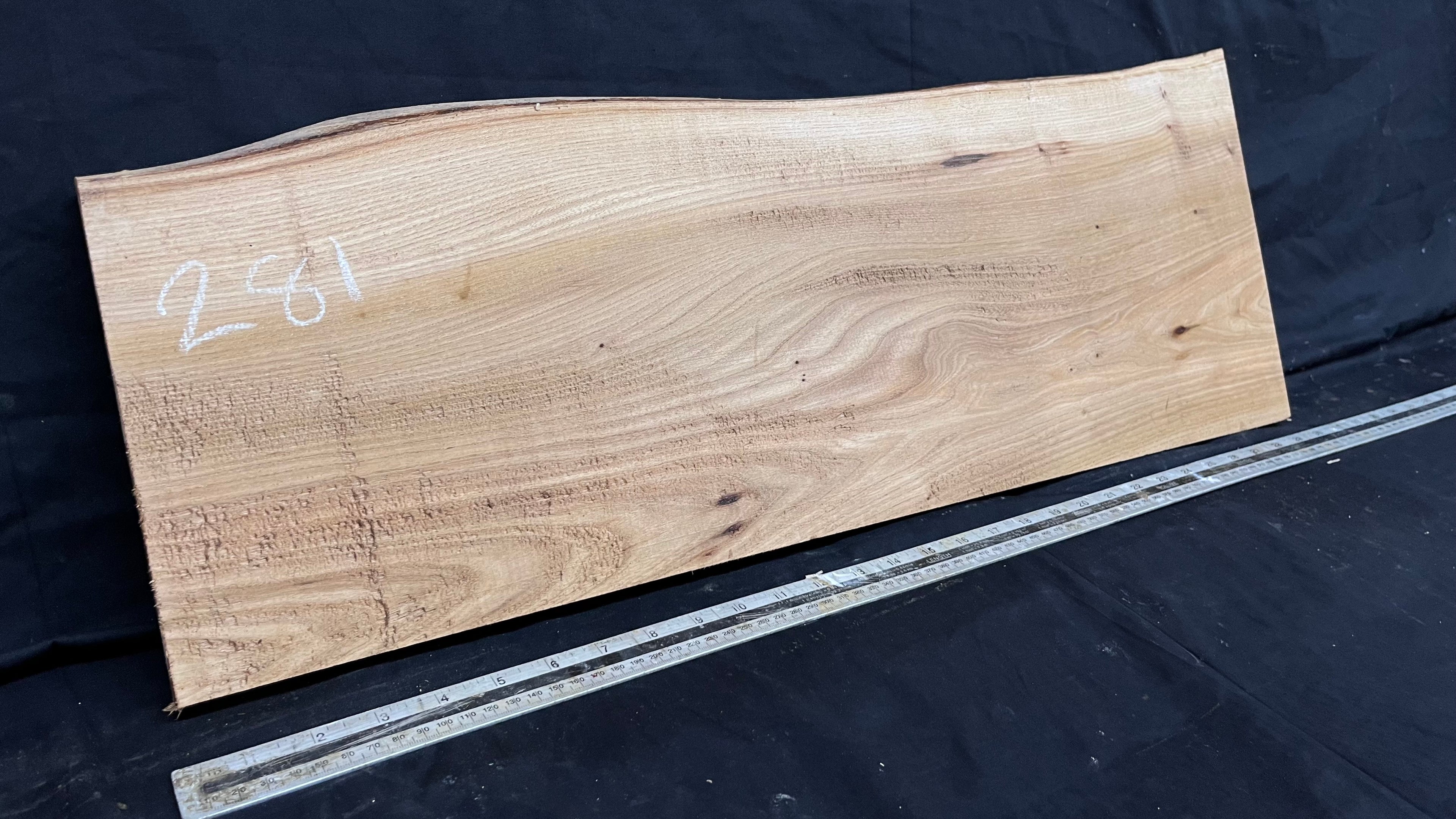 Wych elm sill, shelf,board, plank, 744 L x 275 W x 22 D mm    (281)