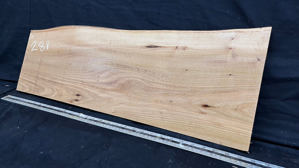 Wych elm sill, shelf,board, plank, 744 L x 275 W x 22 D mm    (281)